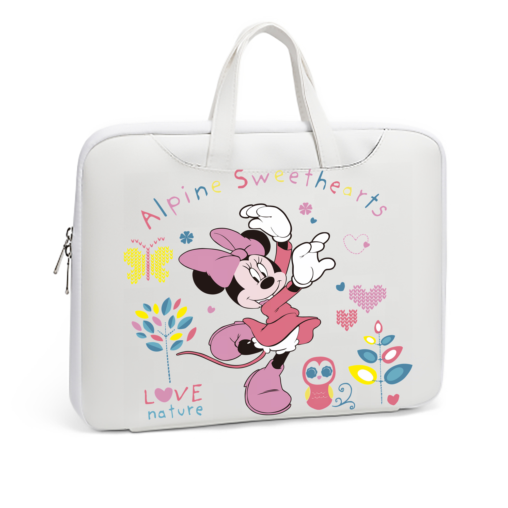 ミッキーマウス Mickey Mouse レザーラップトップバッグ　ノートパソコンケース