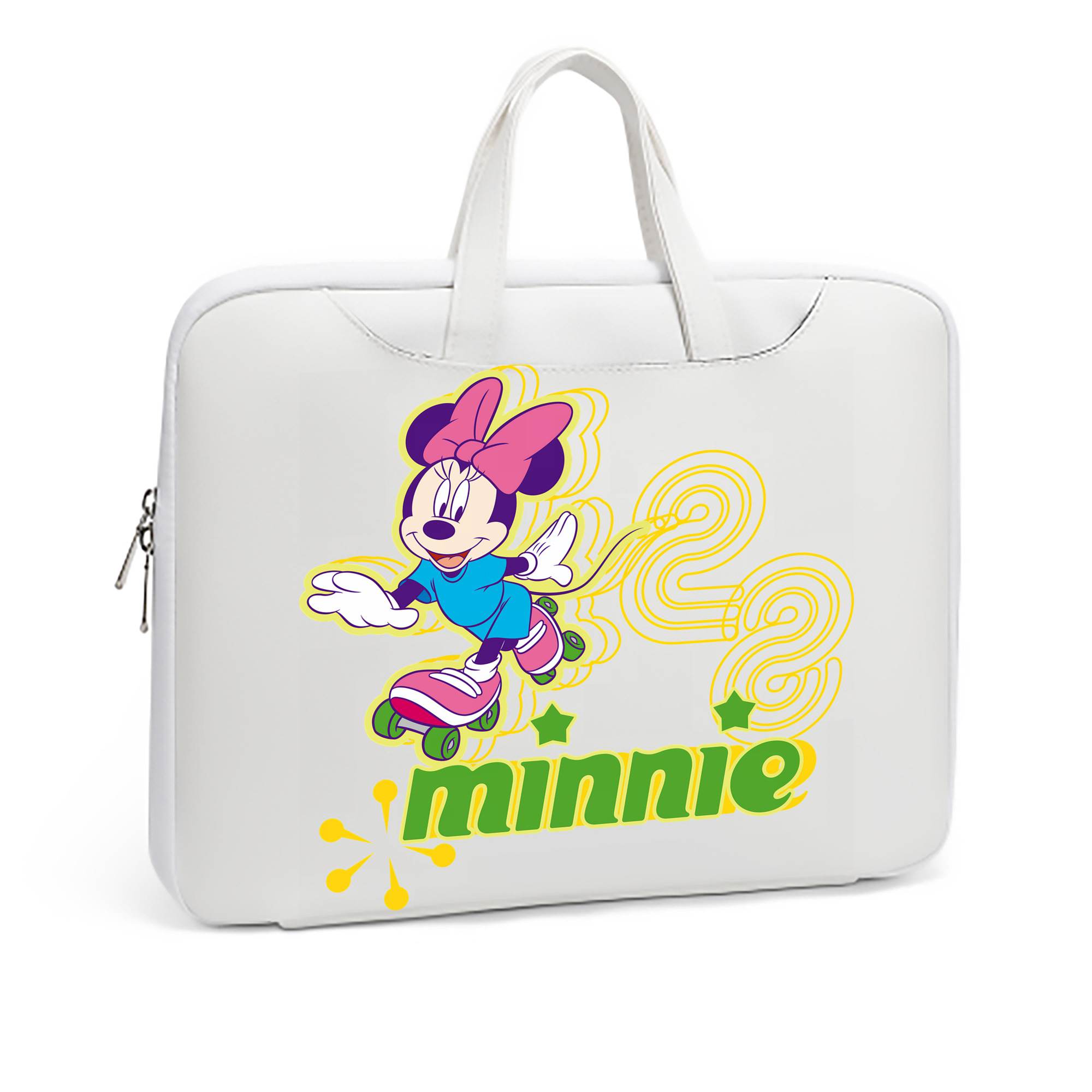 ミッキーマウス Mickey Mouse レザーラップトップバッグ　ノートパソコンケース