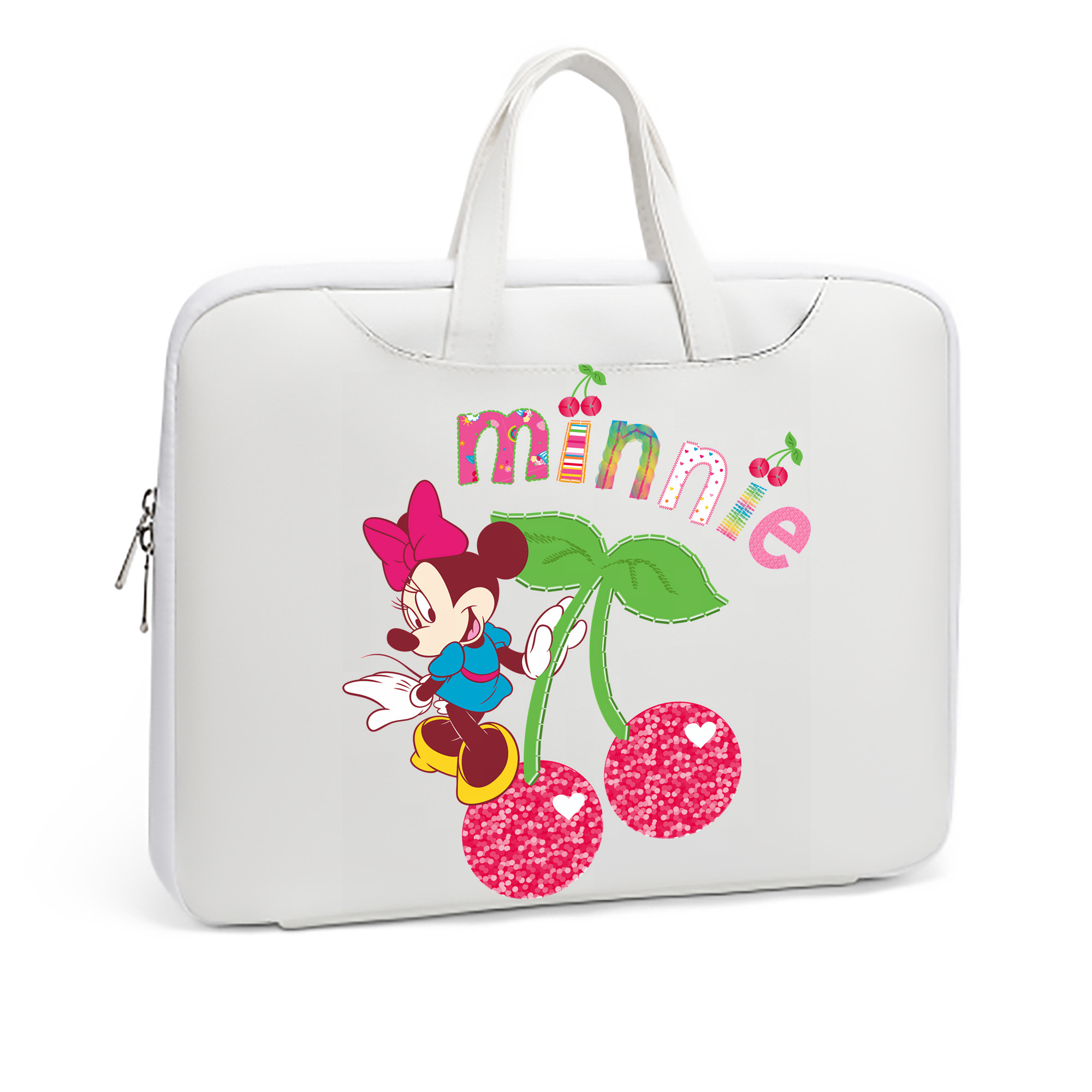 ミッキーマウス Mickey Mouse レザーラップトップバッグ　ノートパソコンケース