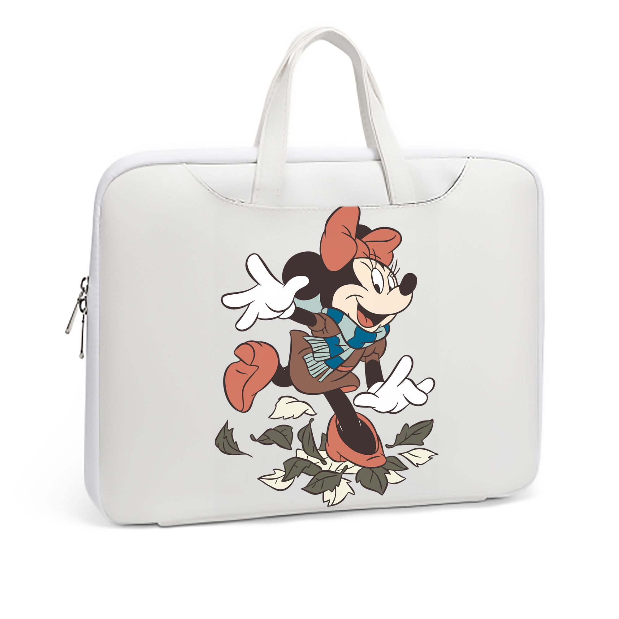 ミッキーマウス Mickey Mouse レザーラップトップバッグ　ノートパソコンケース