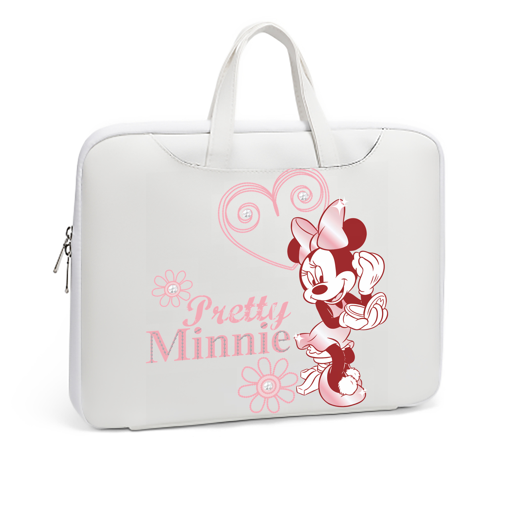 ミッキーマウス Mickey Mouse レザーラップトップバッグ　ノートパソコンケース