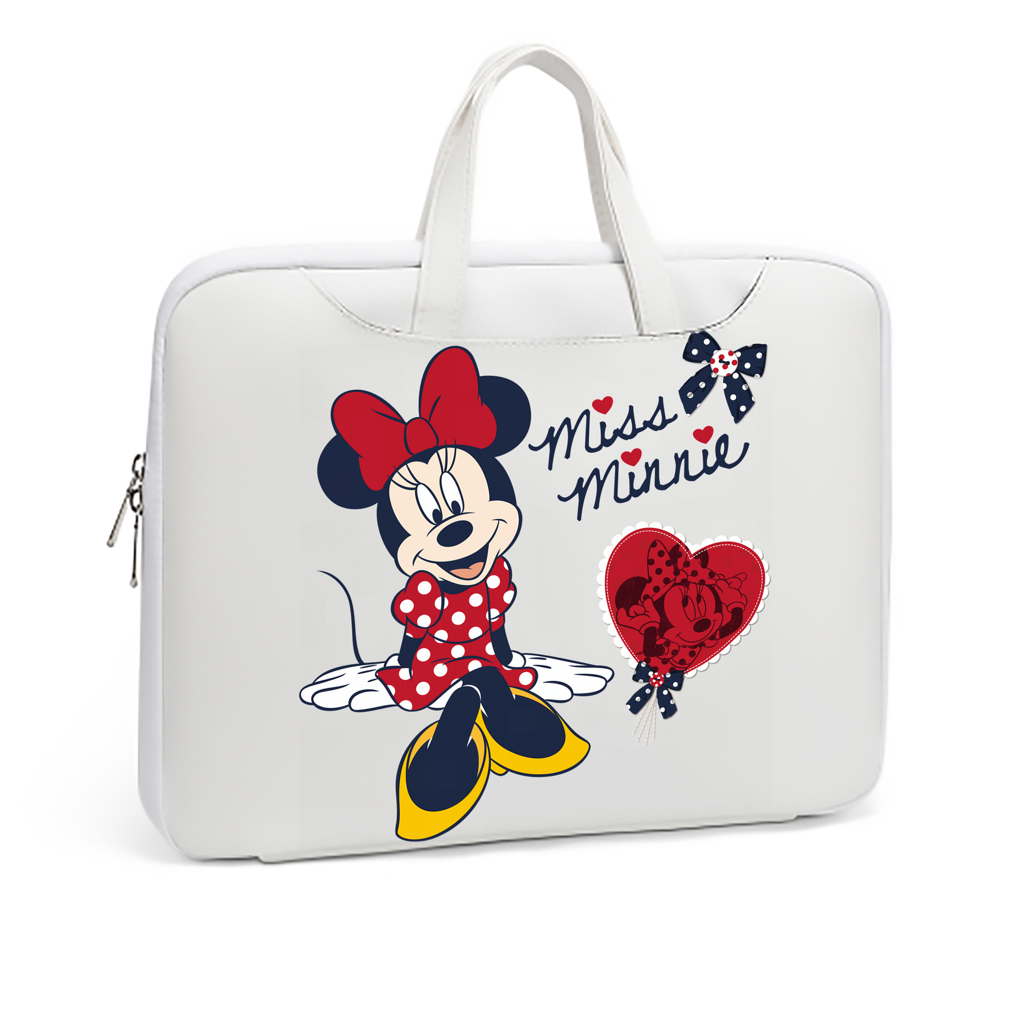 （画像用） ミッキーマウス Mickey Mouse レザーラップトップバッグ　ノートパソコンケース