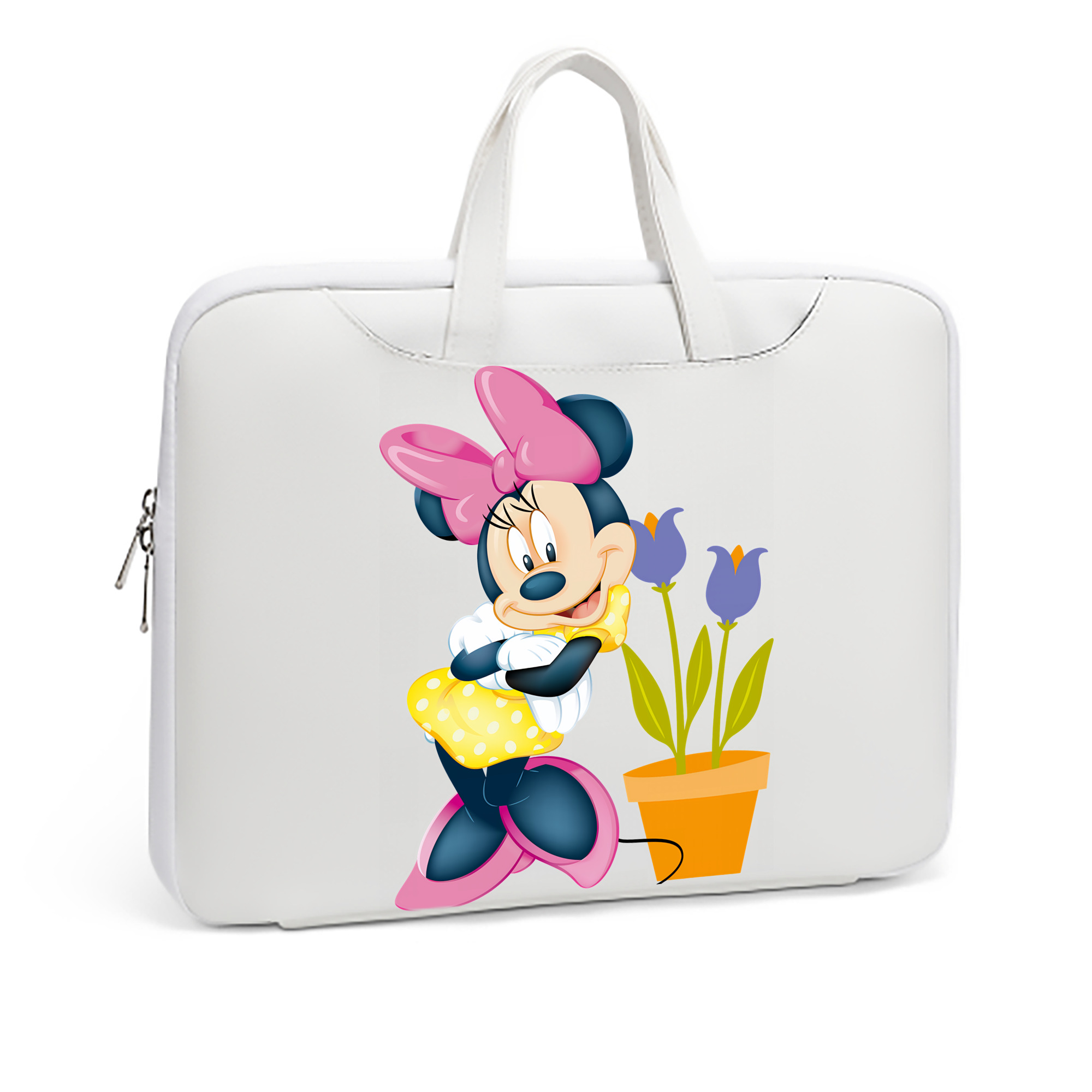 ミッキーマウス Mickey Mouse レザーラップトップバッグ　ノートパソコンケース