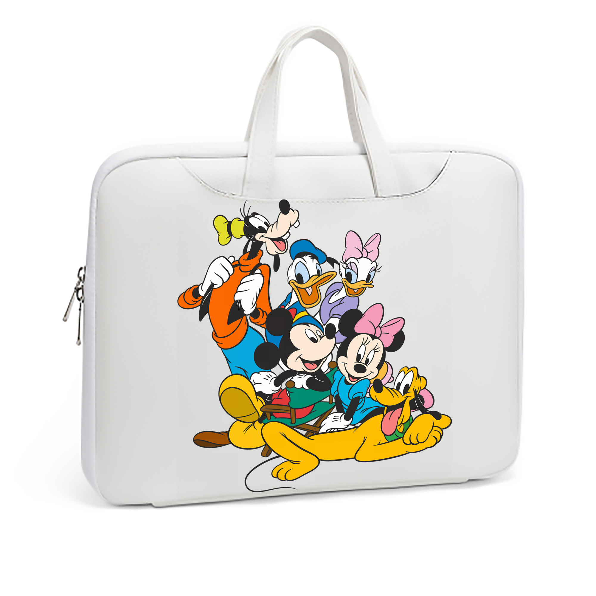 ミッキーマウス Mickey Mouse レザーラップトップバッグ　ノートパソコンケース