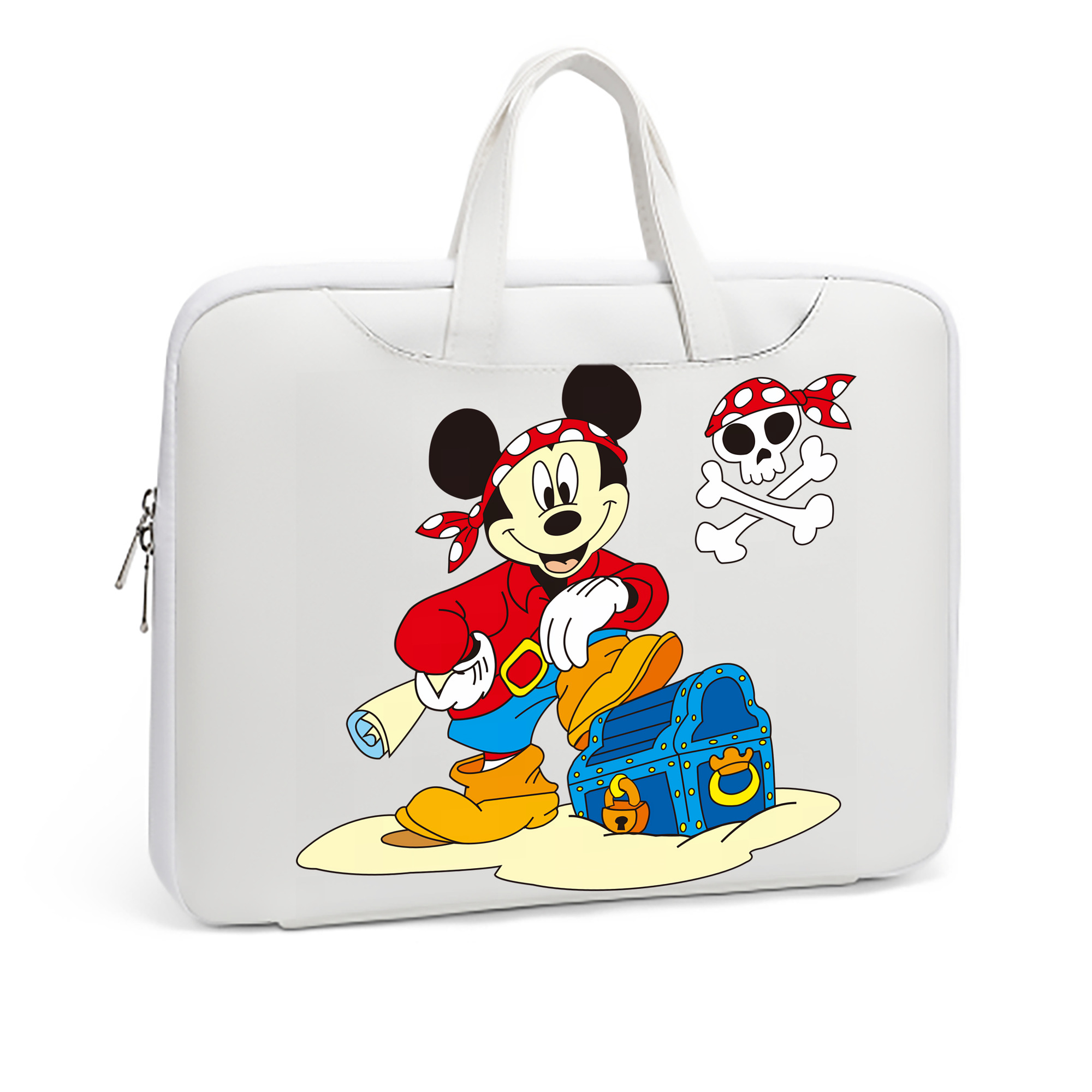 ミッキーマウス Mickey Mouse レザーラップトップバッグ　ノートパソコンケース