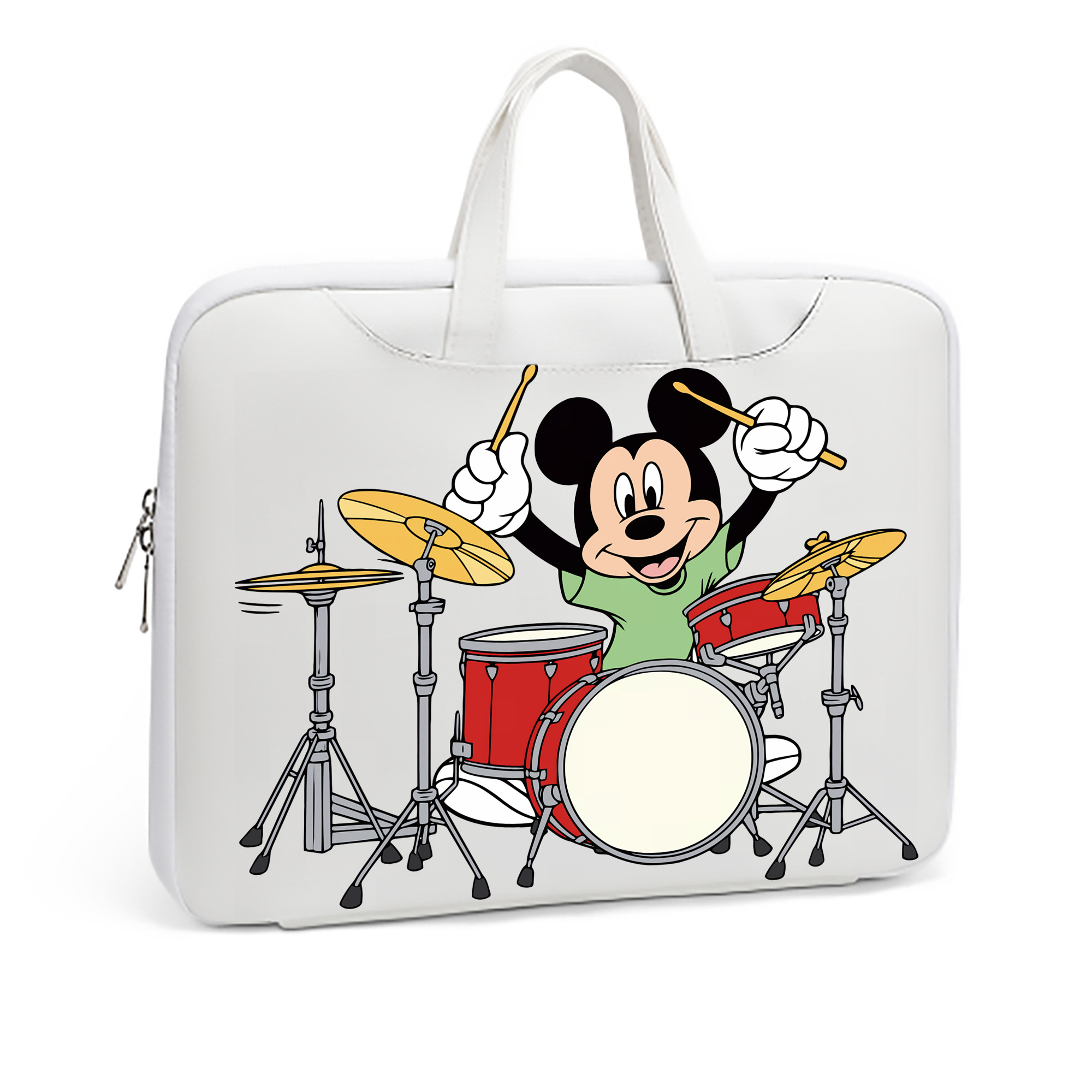 ミッキーマウス Mickey Mouse レザーラップトップバッグ　ノートパソコンケース