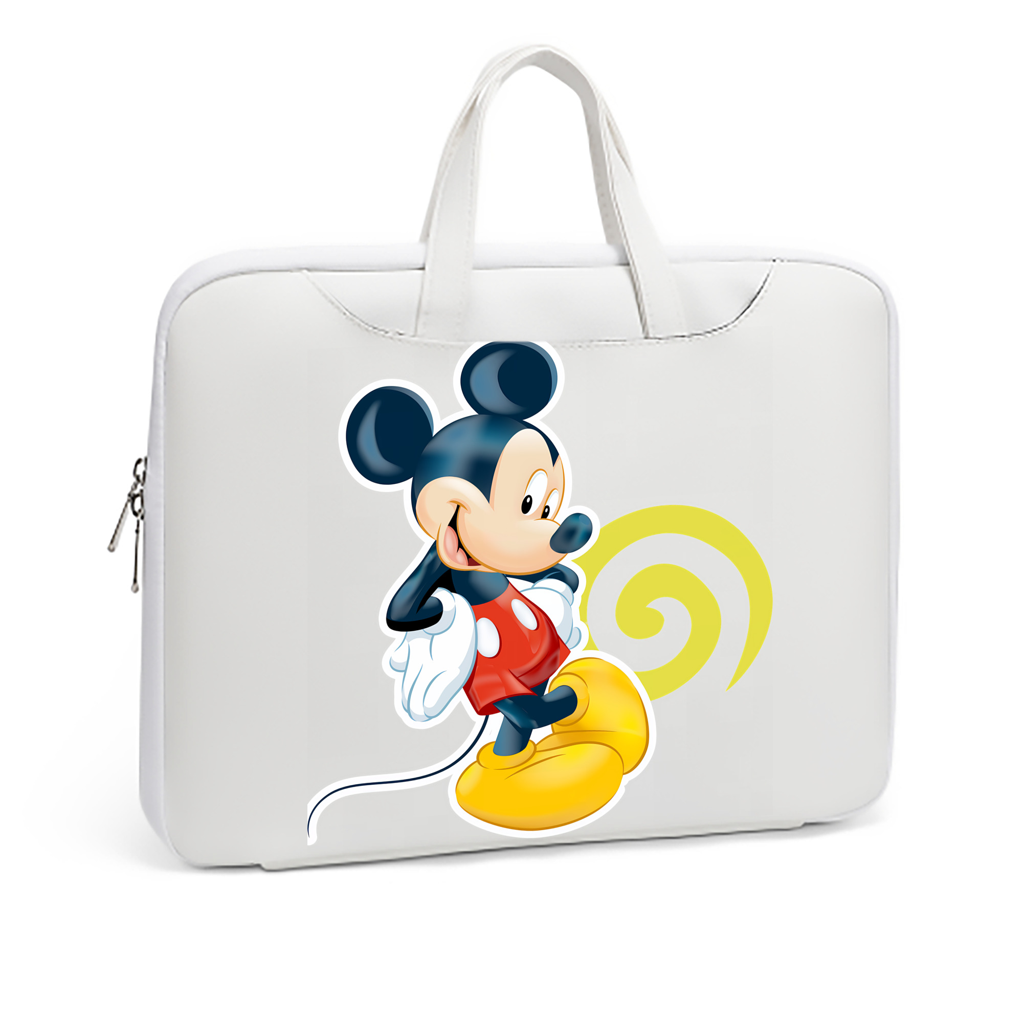 ミッキーマウス Mickey Mouse レザーラップトップバッグ　ノートパソコンケース
