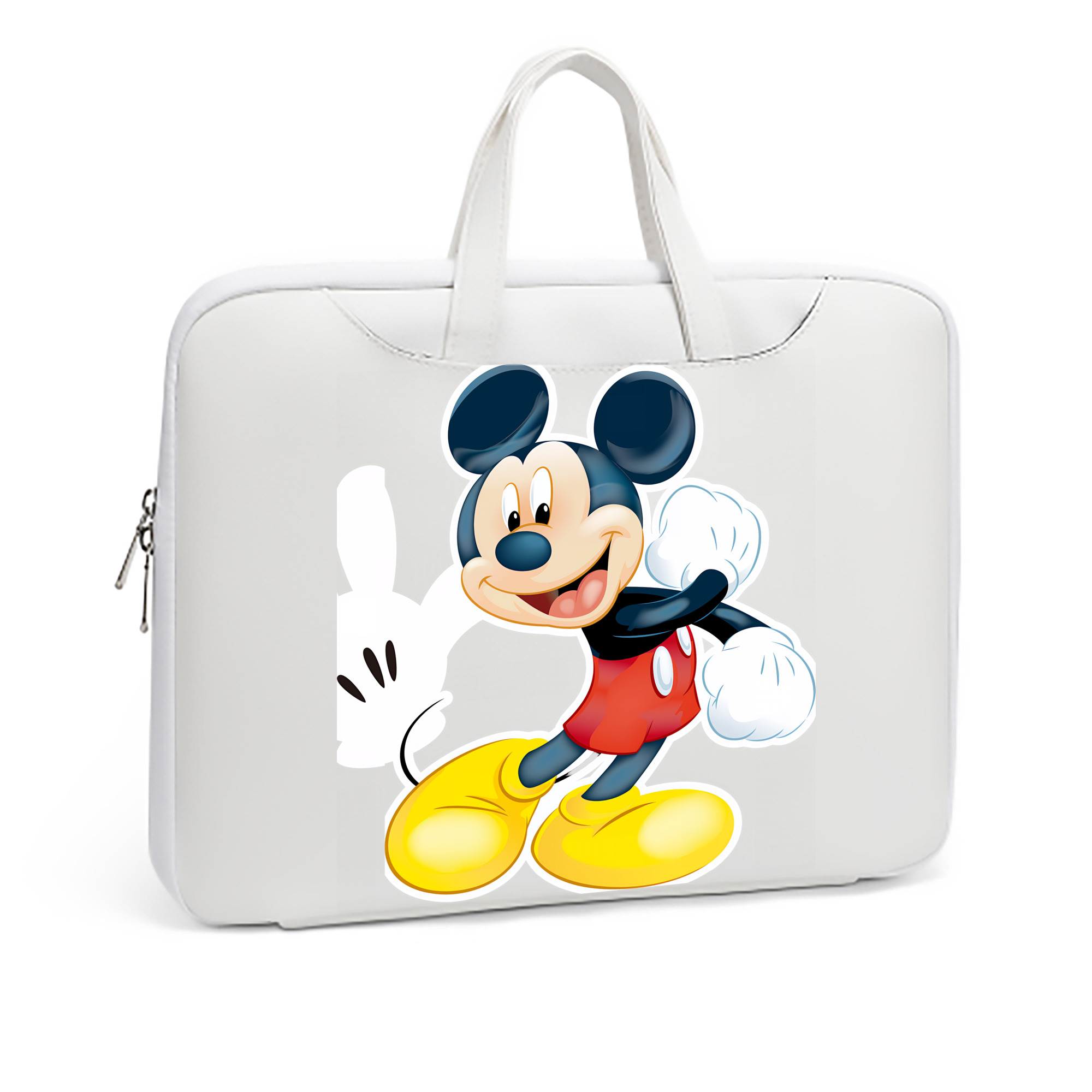 ミッキーマウス Mickey Mouse レザーラップトップバッグ　ノートパソコンケース
