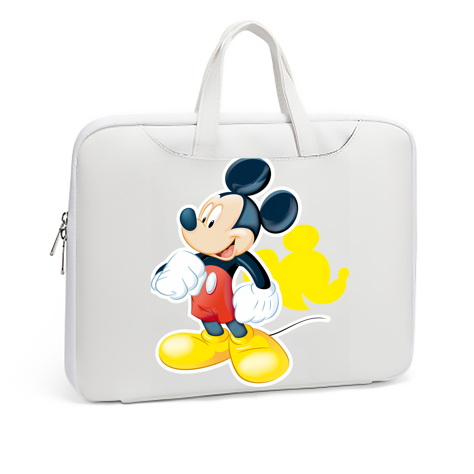 ミッキーマウス Mickey Mouse レザーラップトップバッグ　ノートパソコンケース