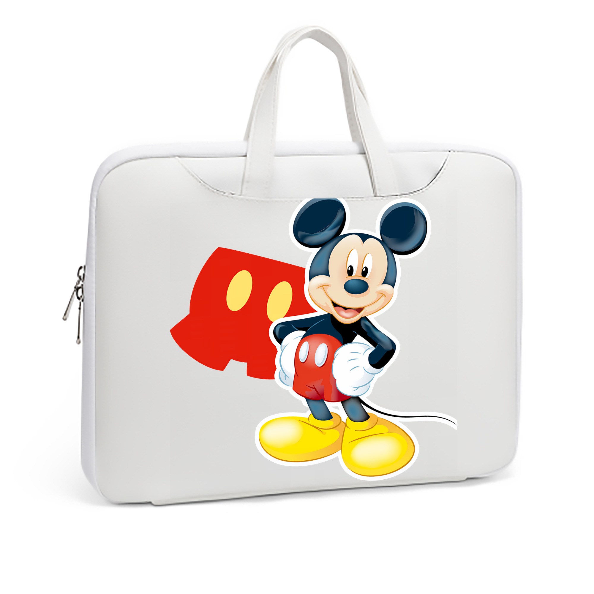 ミッキーマウス Mickey Mouse レザーラップトップバッグ　ノートパソコンケース