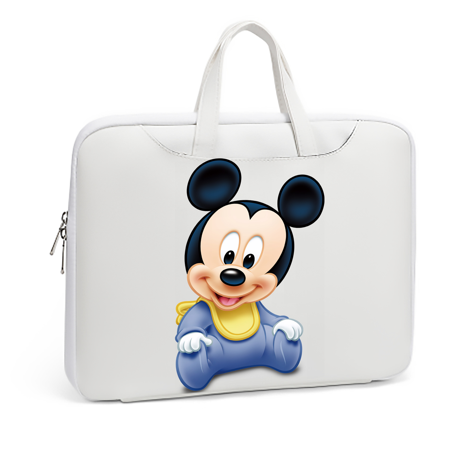 ミッキーマウス Mickey Mouse レザーラップトップバッグ　ノートパソコンケース