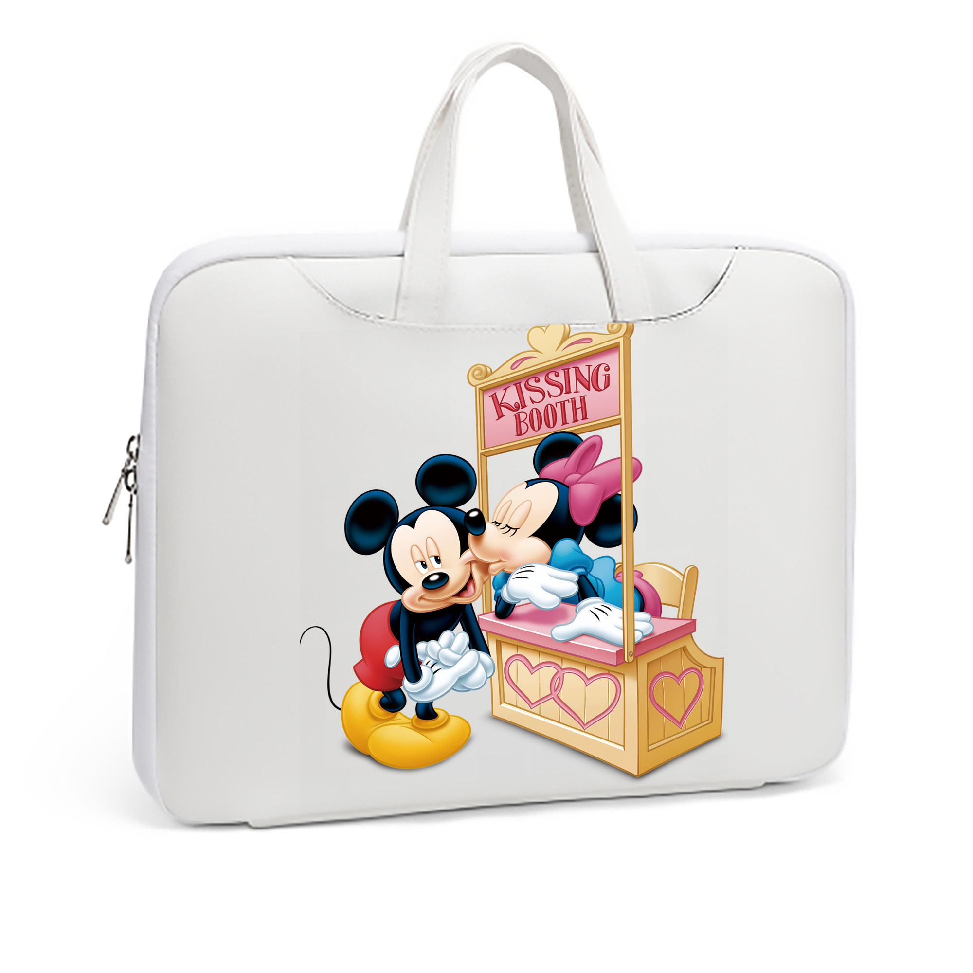 ミッキーマウス Mickey Mouse レザーラップトップバッグ　ノートパソコンケース