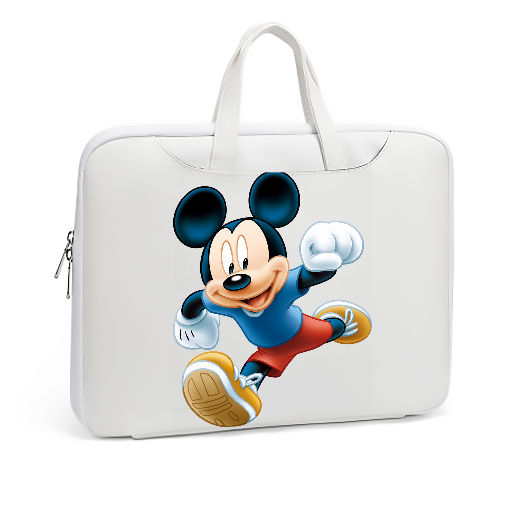 ミッキーマウス Mickey Mouse レザーラップトップバッグ　ノートパソコンケース