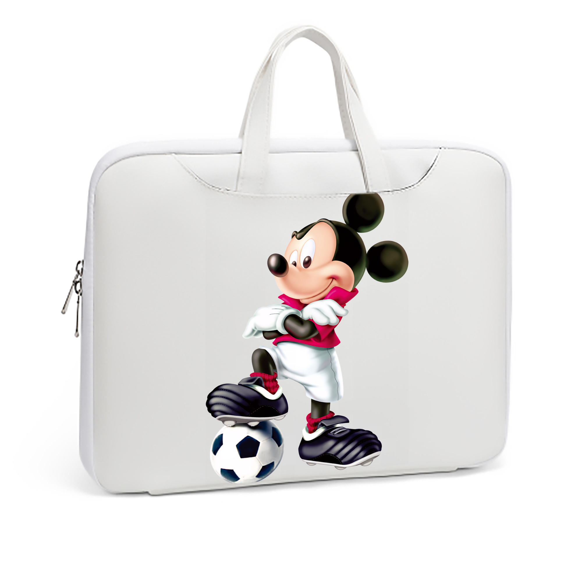 ミッキーマウス Mickey Mouse レザーラップトップバッグ　ノートパソコンケース