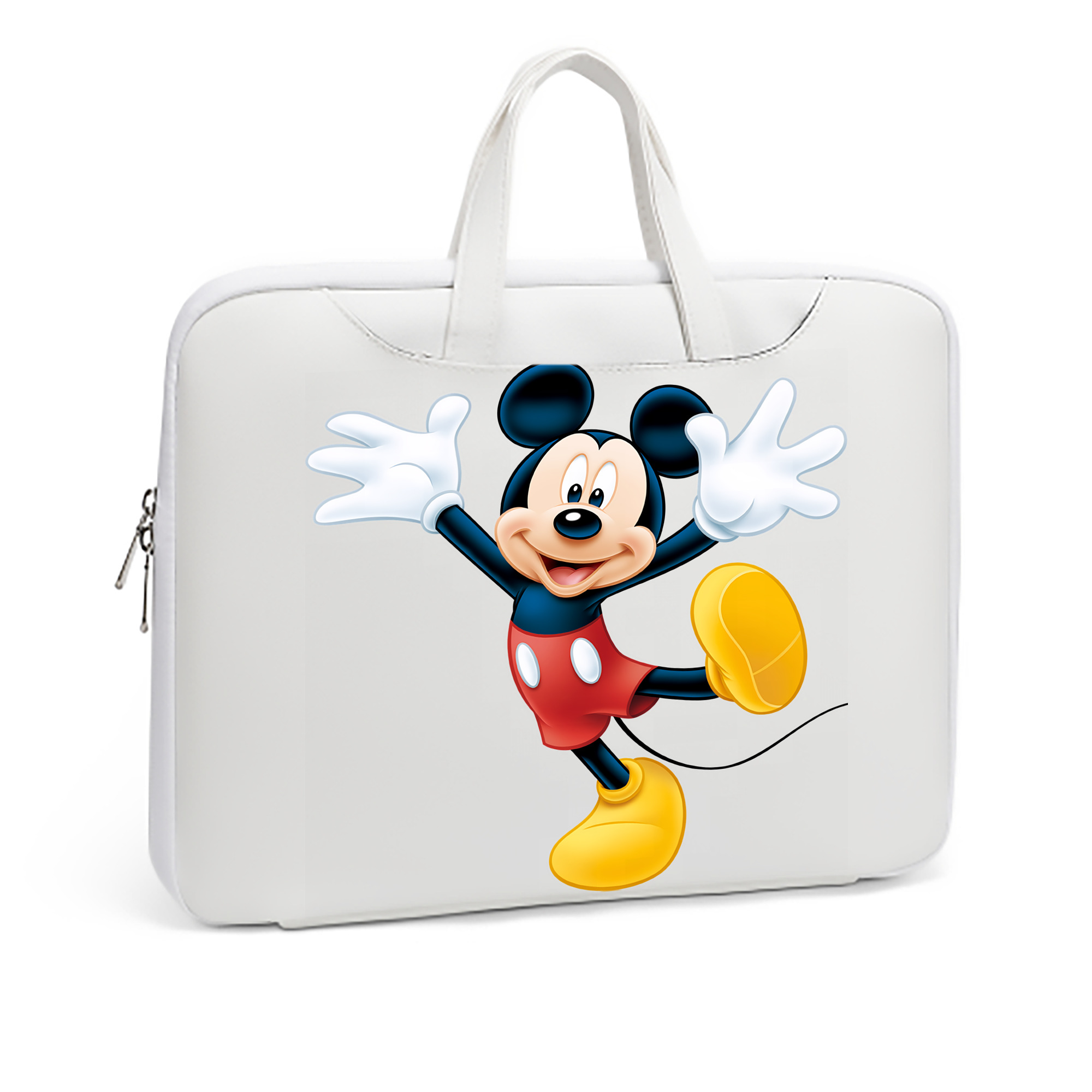ミッキーマウス Mickey Mouse レザーラップトップバッグ　ノートパソコンケース