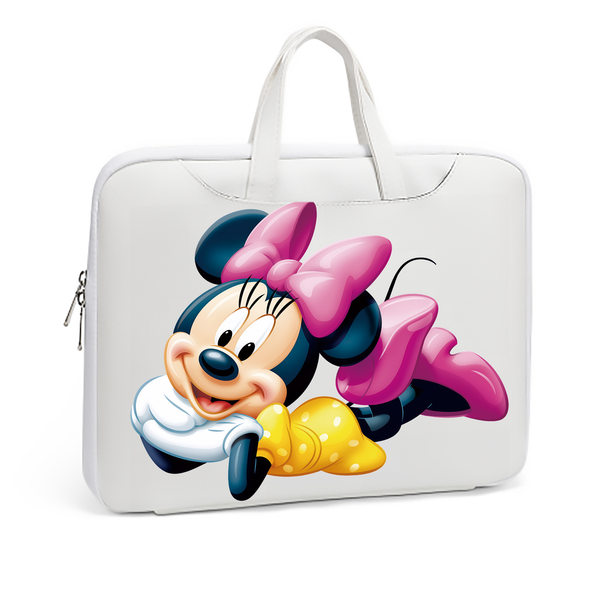 ミッキーマウス Mickey Mouse レザーラップトップバッグ　ノートパソコンケース