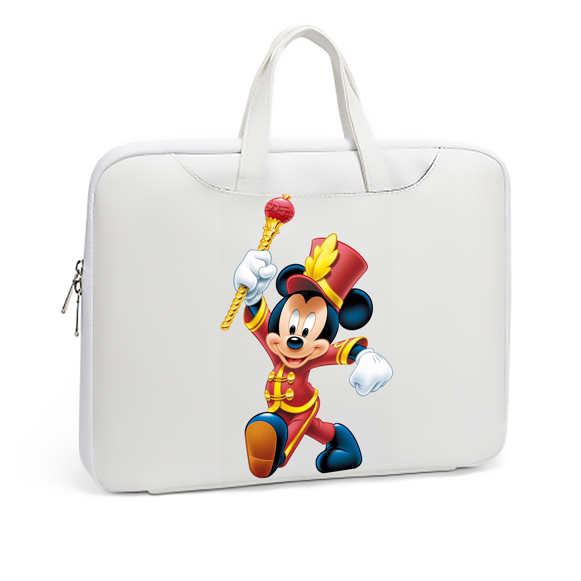 ミッキーマウス Mickey Mouse レザーラップトップバッグ　ノートパソコンケース