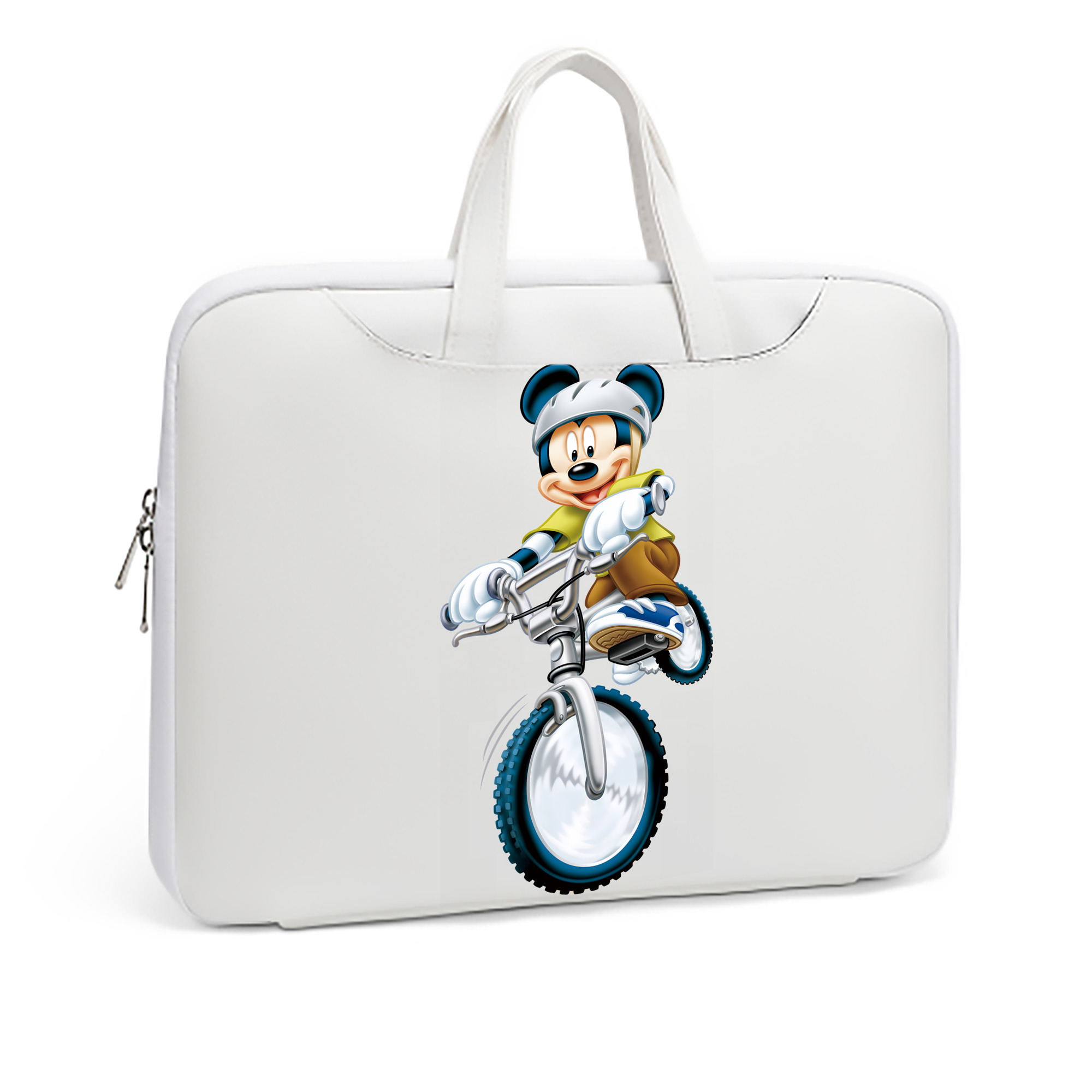 ミッキーマウス Mickey Mouse レザーラップトップバッグ　ノートパソコンケース