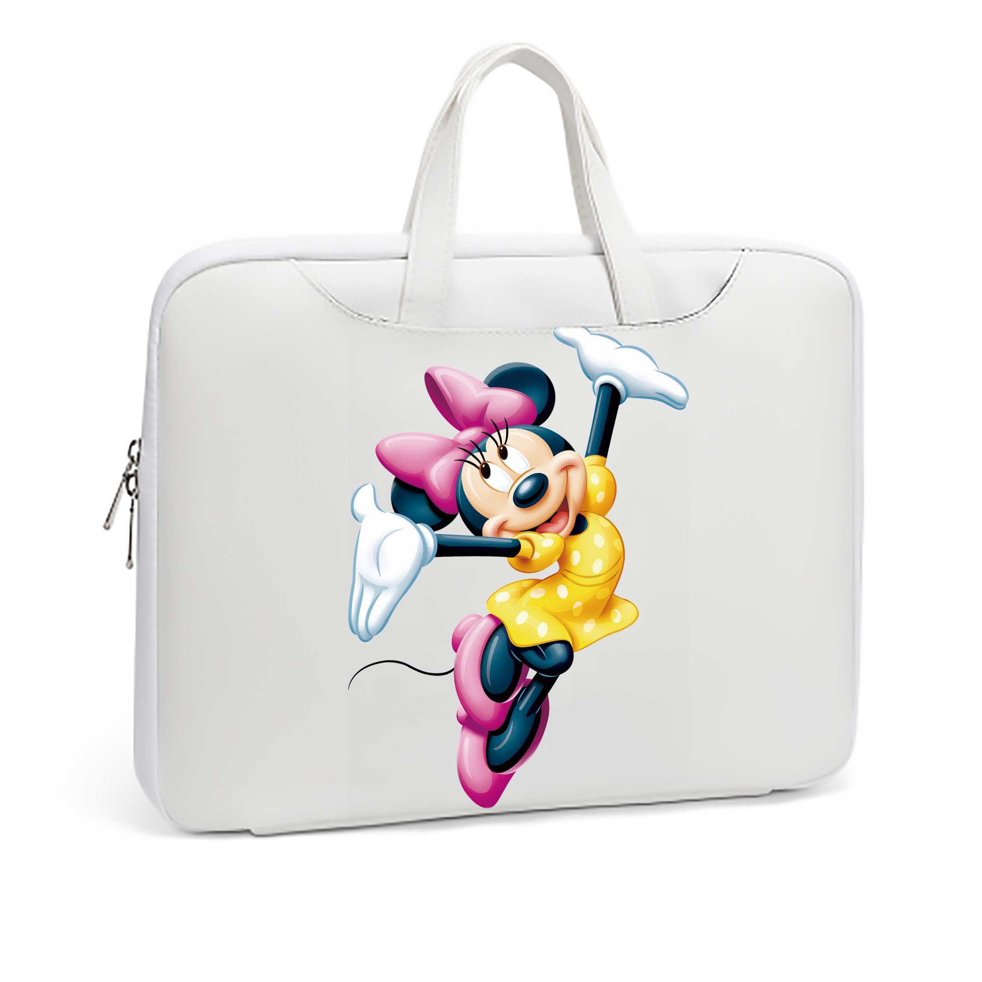 （画像用） ミッキーマウス Mickey Mouse レザーラップトップバッグ　ノートパソコンケース