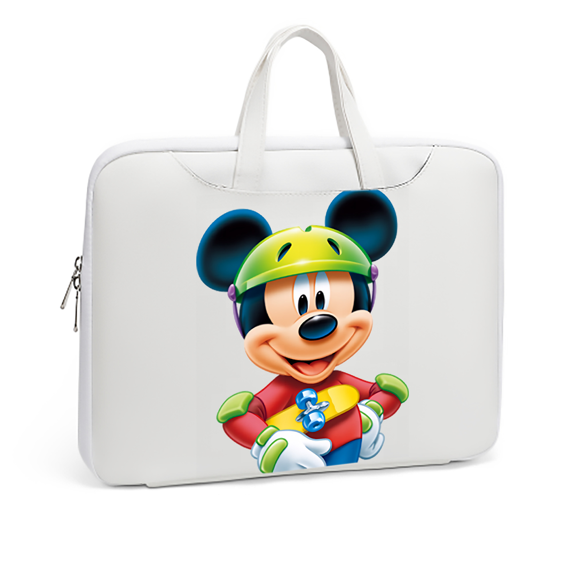 ミッキーマウス Mickey Mouse レザーラップトップバッグ　ノートパソコンケース
