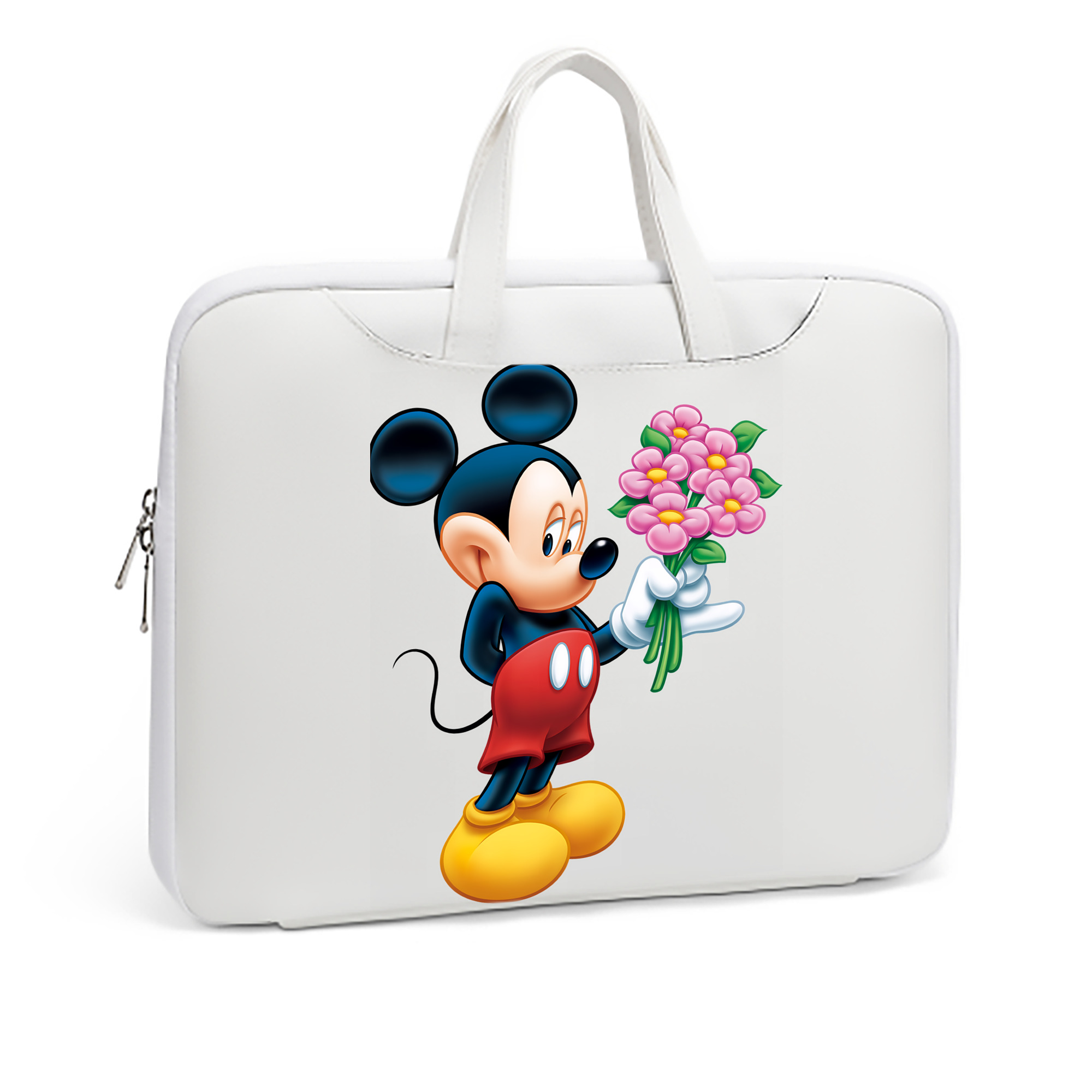 ミッキーマウス Mickey Mouse レザーラップトップバッグ　ノートパソコンケース