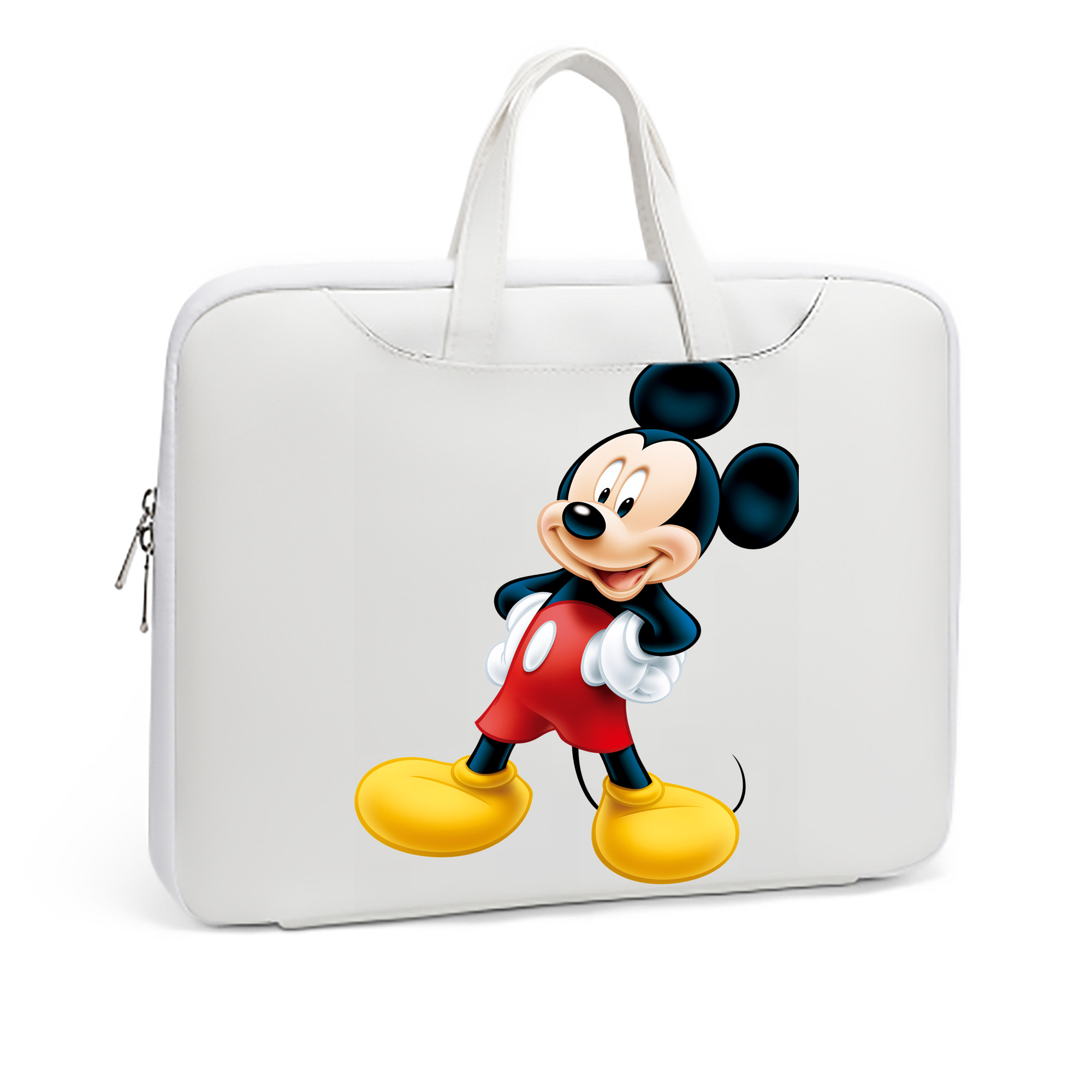 ミッキーマウス Mickey Mouse レザーラップトップバッグ　ノートパソコンケース