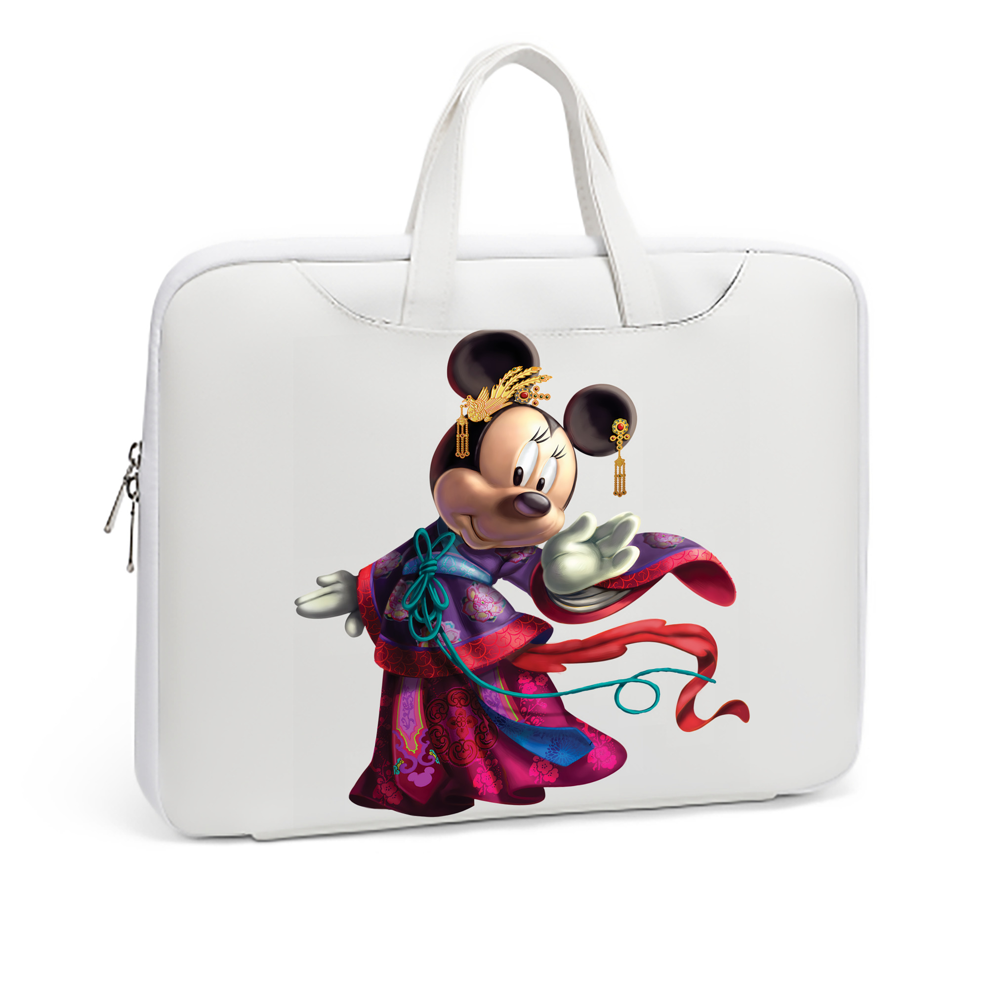 ミッキーマウス Mickey Mouse レザーラップトップバッグ　ノートパソコンケース