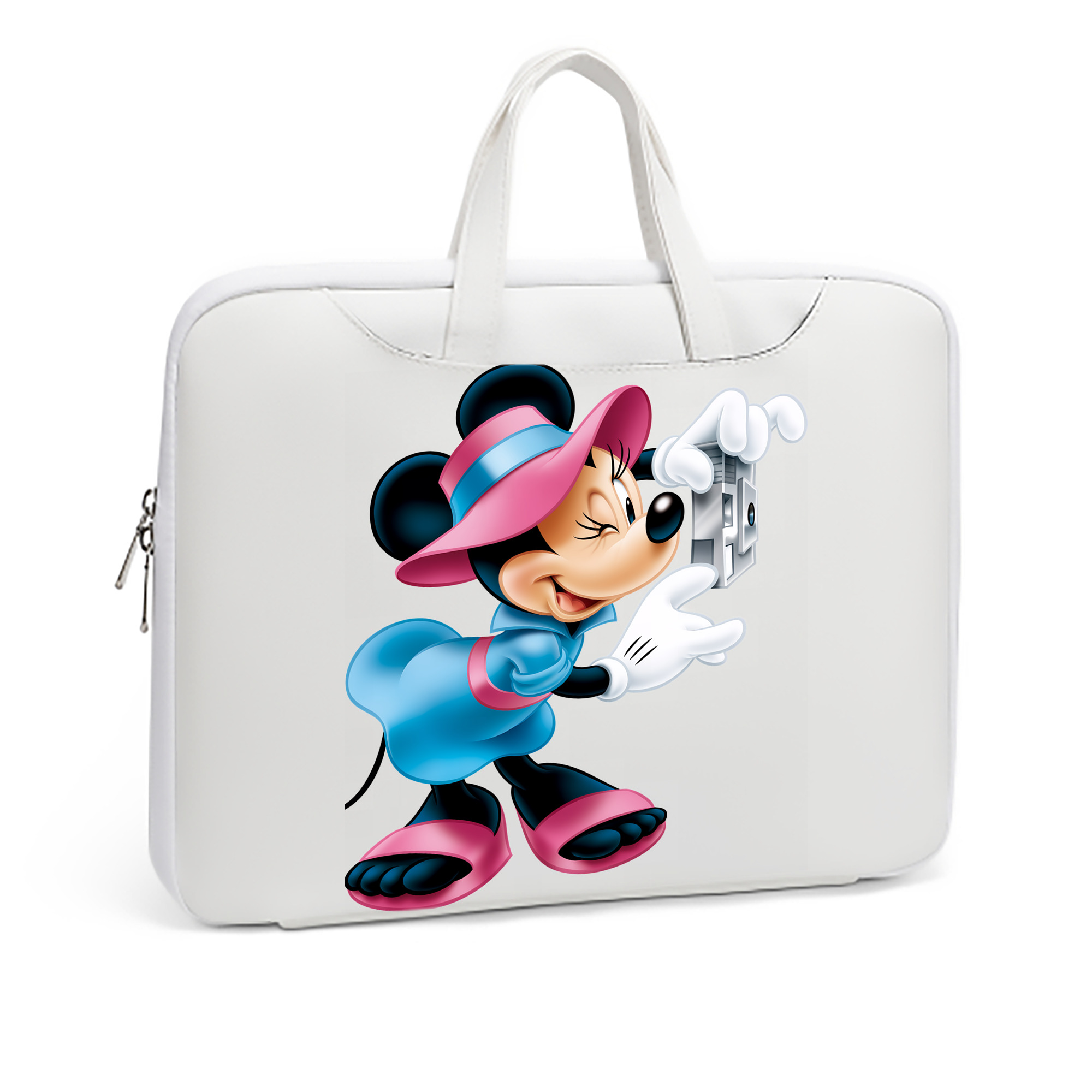 ミッキーマウス Mickey Mouse レザーラップトップバッグ　ノートパソコンケース