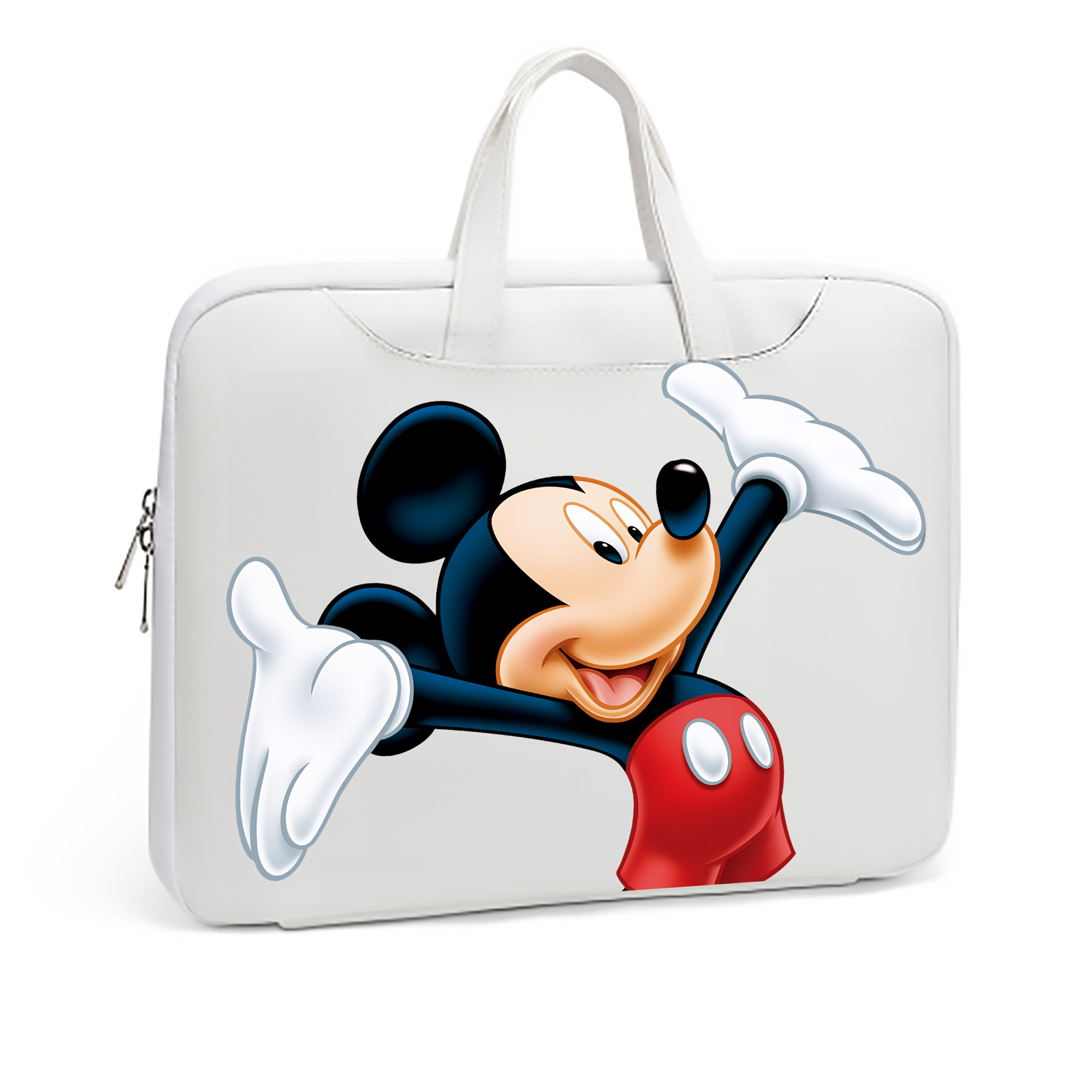 ミッキーマウス Mickey Mouse レザーラップトップバッグ　ノートパソコンケース
