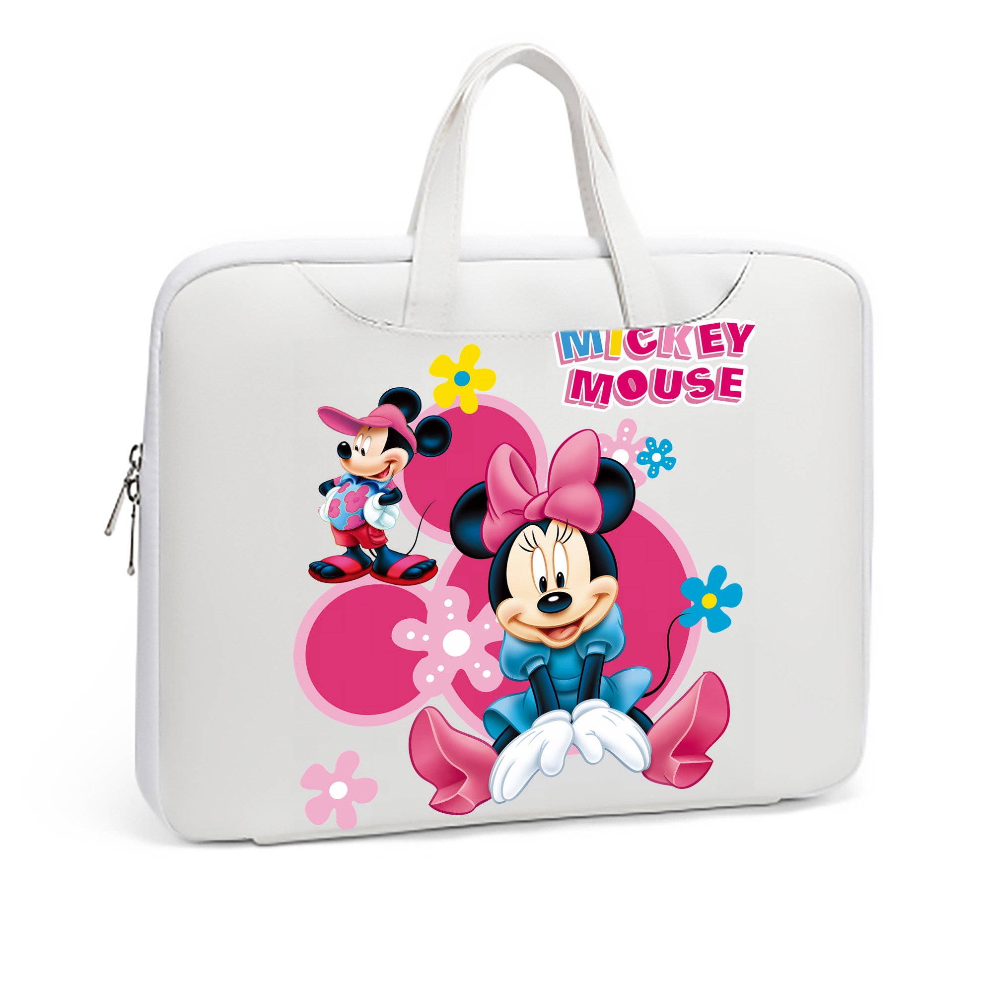 ミッキーマウス Mickey Mouse レザーラップトップバッグ　ノートパソコンケース