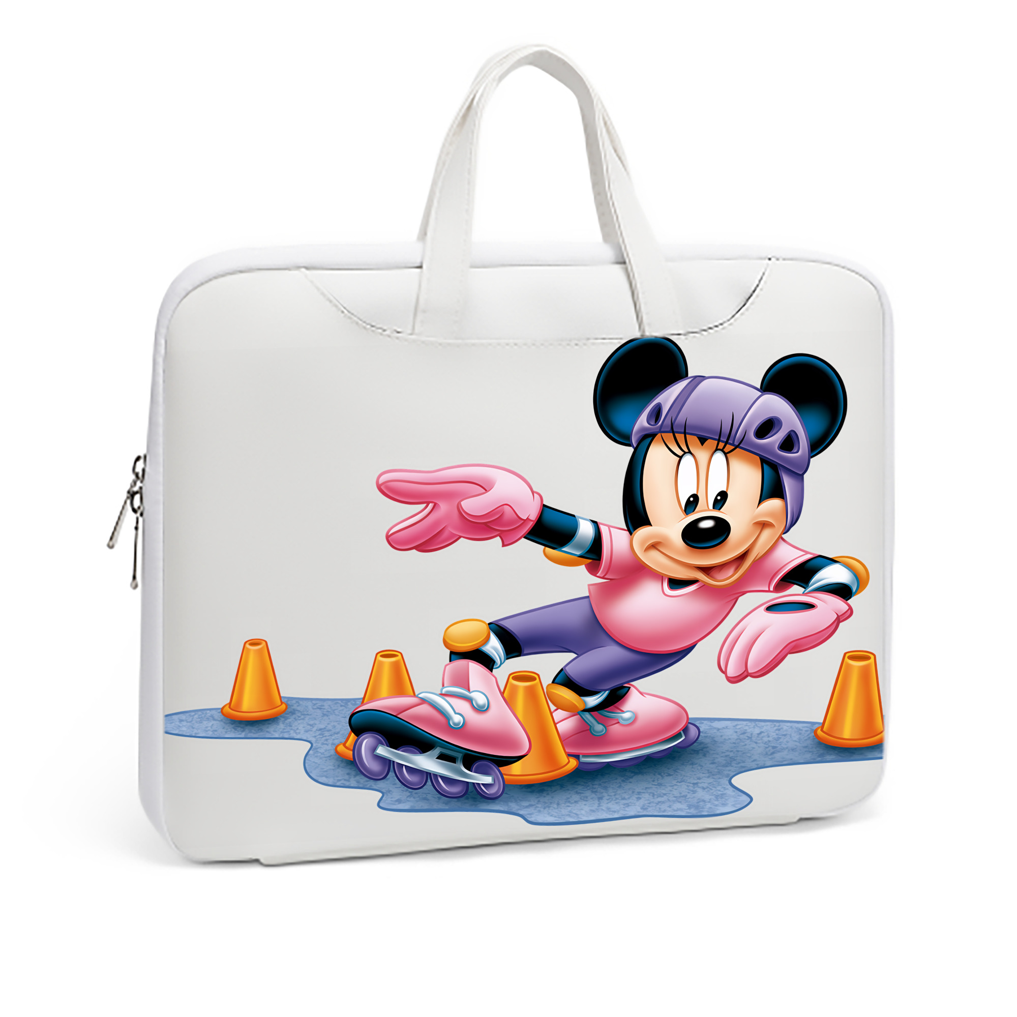 ミッキーマウス Mickey Mouse レザーラップトップバッグ　ノートパソコンケース