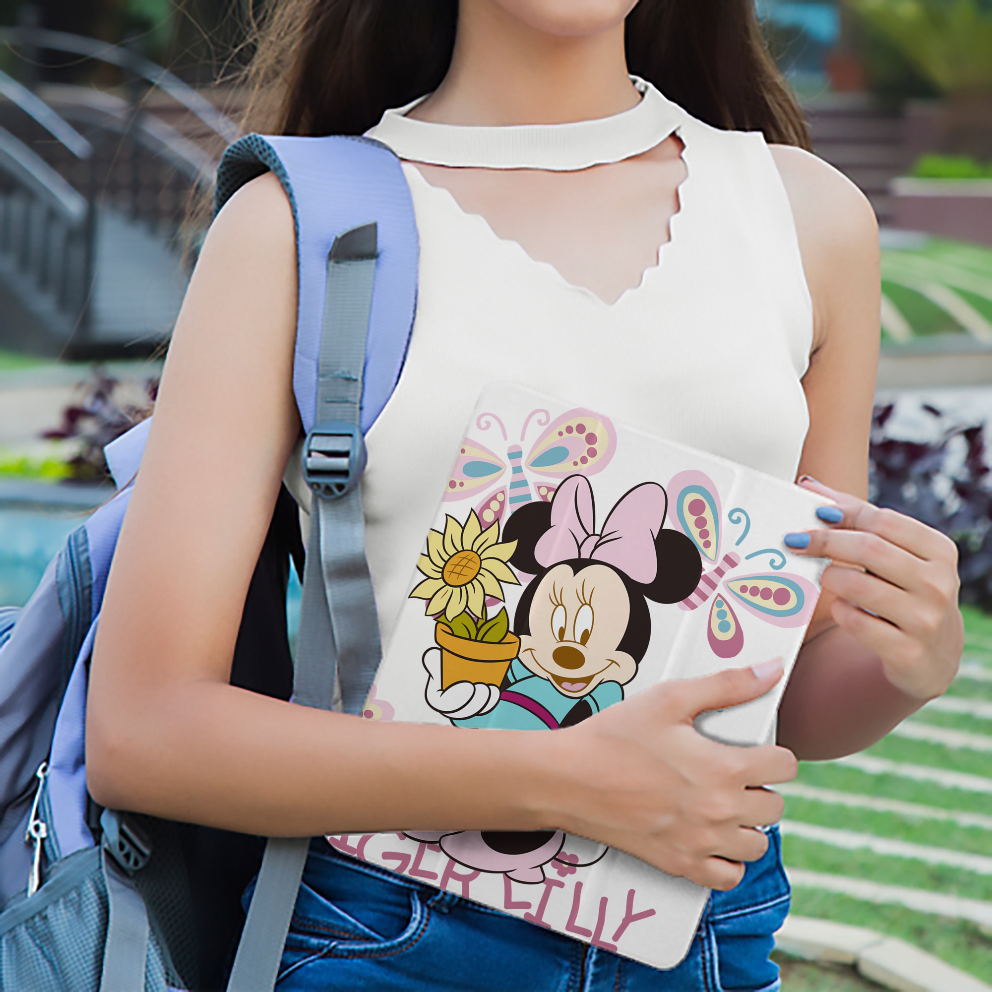 ミッキーマウス Mickey Mouse IPad ケース ペン収納付き 三つ折りスタンド PUレザー×シリコン 対応機種9.5/10.5/10.9インチ