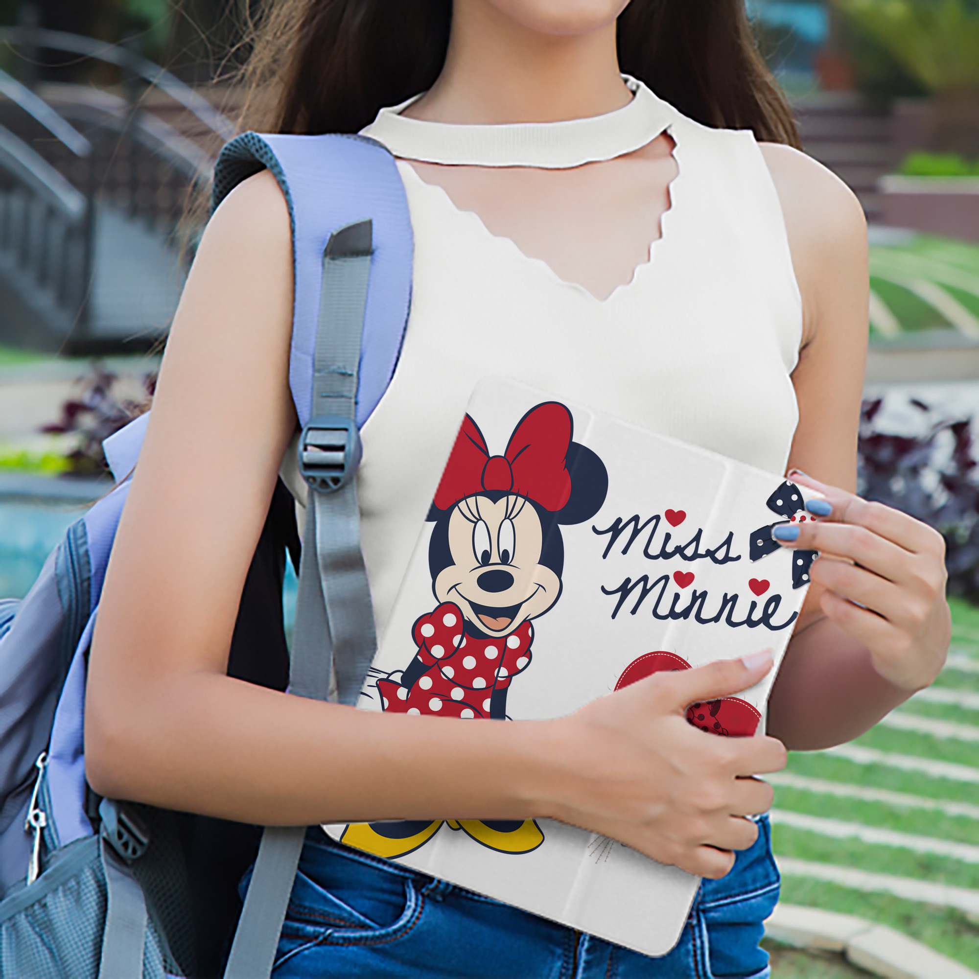 ミッキーマウス Mickey Mouse IPad ケース ペン収納付き 三つ折りスタンド PUレザー×シリコン 対応機種9.5/10.5/10.9インチ