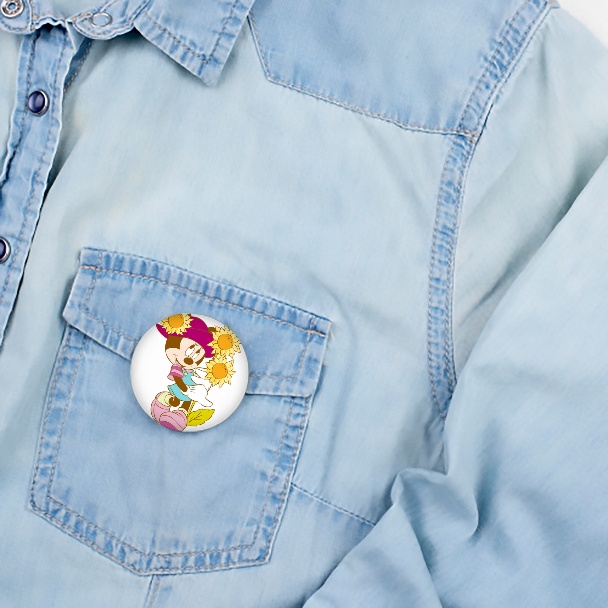 ミッキーマウス Mickey Mouse 6cm 缶バッジ 複数セット