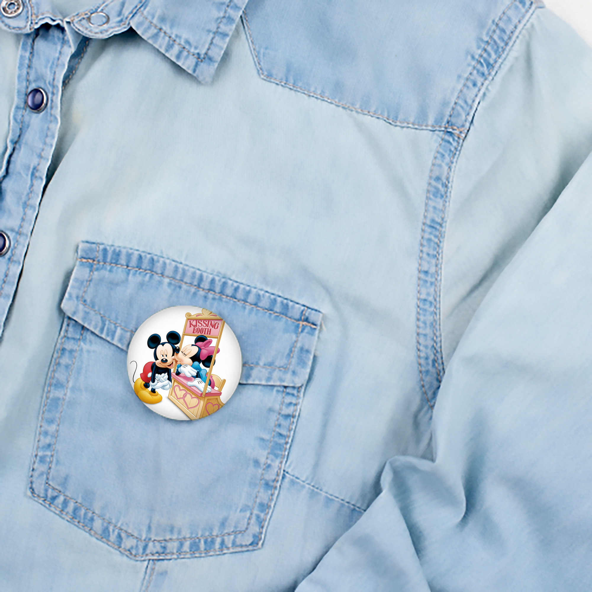 ミッキーマウス Mickey Mouse 6cm 缶バッジ 複数セット