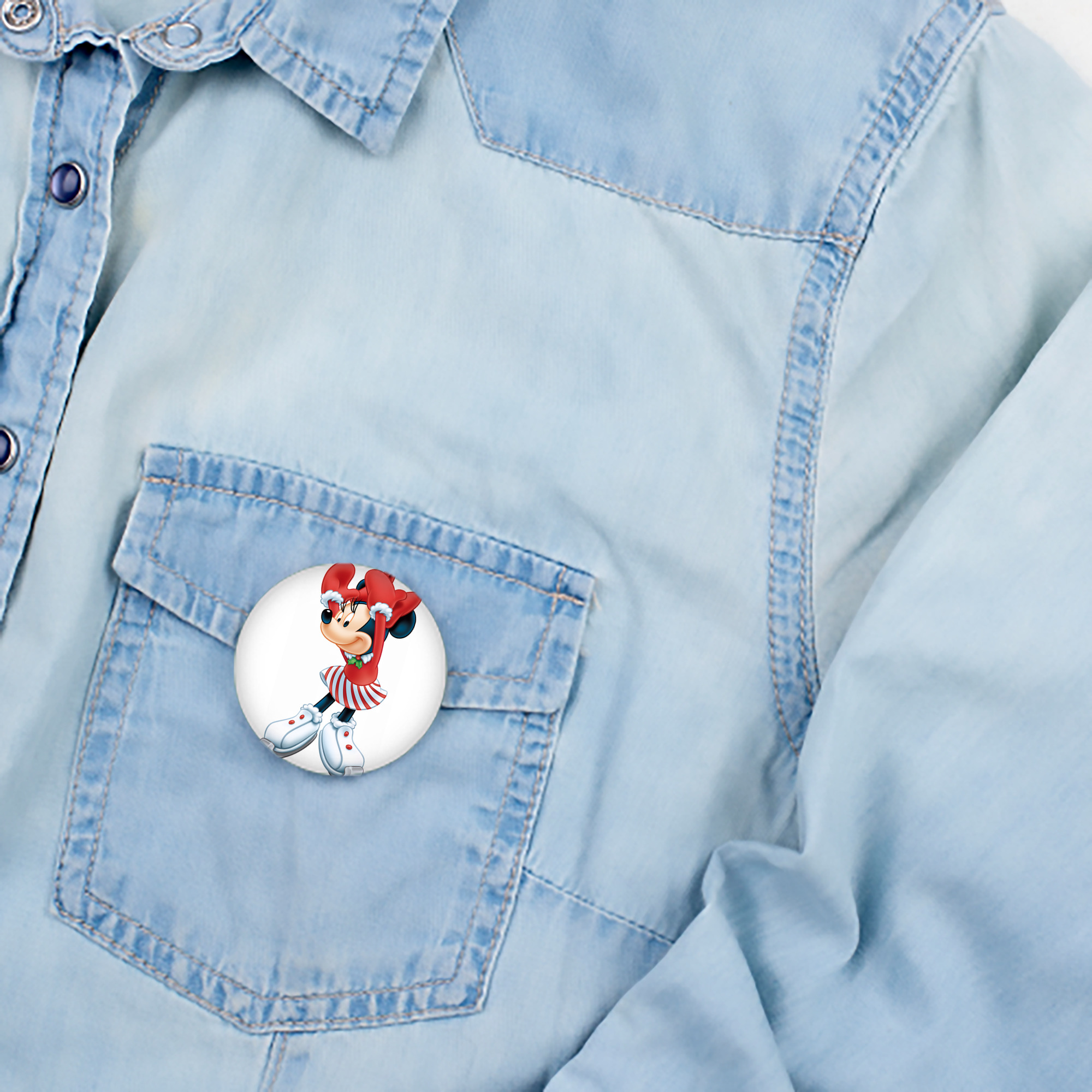ミッキーマウス Mickey Mouse 6cm 缶バッジ 複数セット