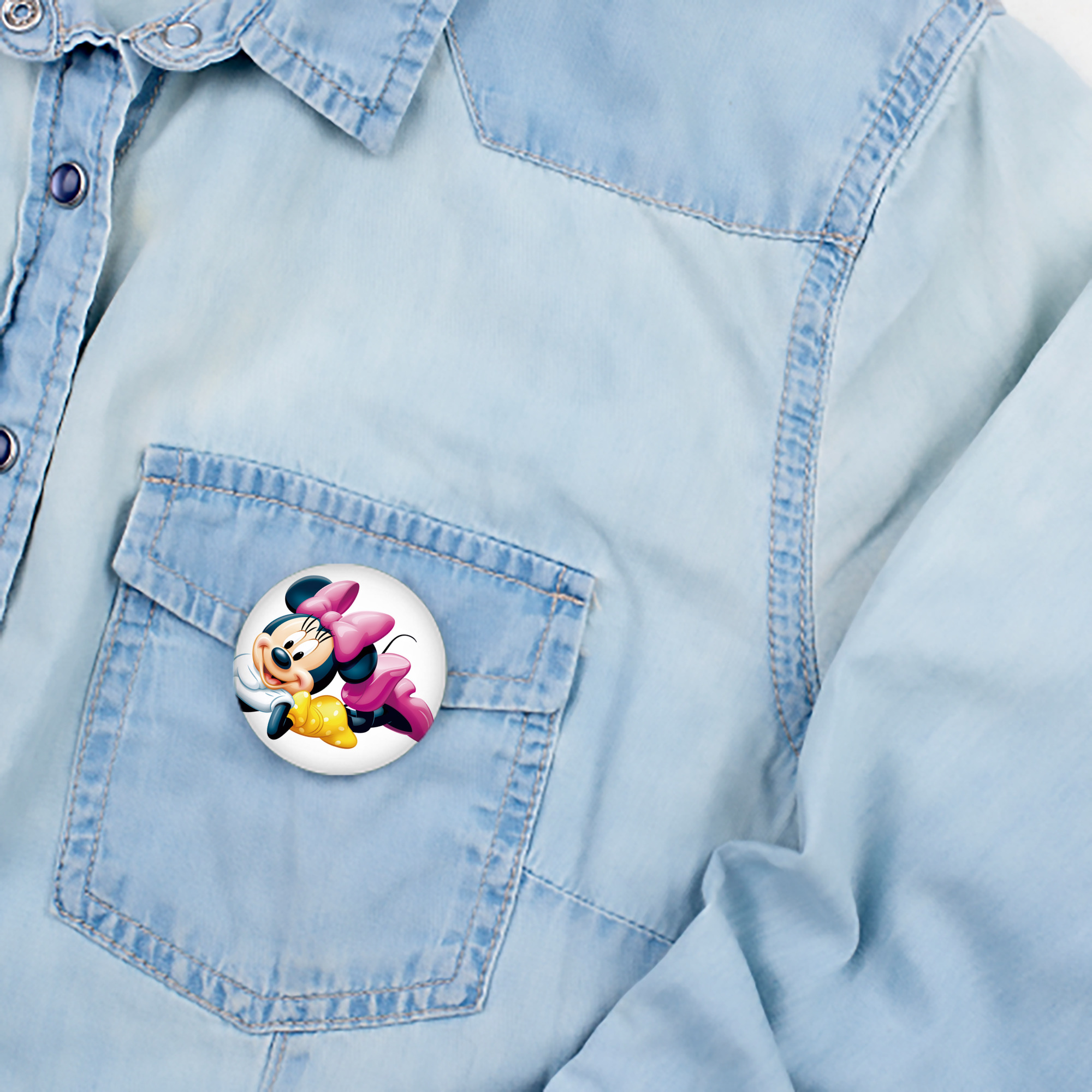 ミッキーマウス Mickey Mouse 6cm 缶バッジ 複数セット