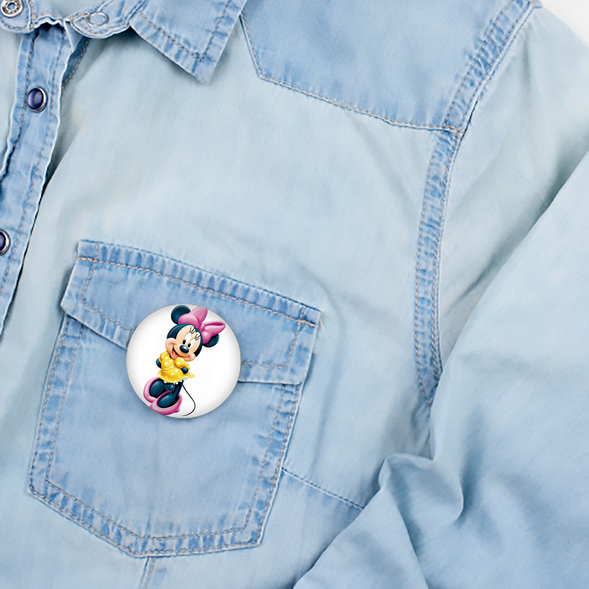 ミッキーマウス Mickey Mouse 6cm 缶バッジ 複数セット