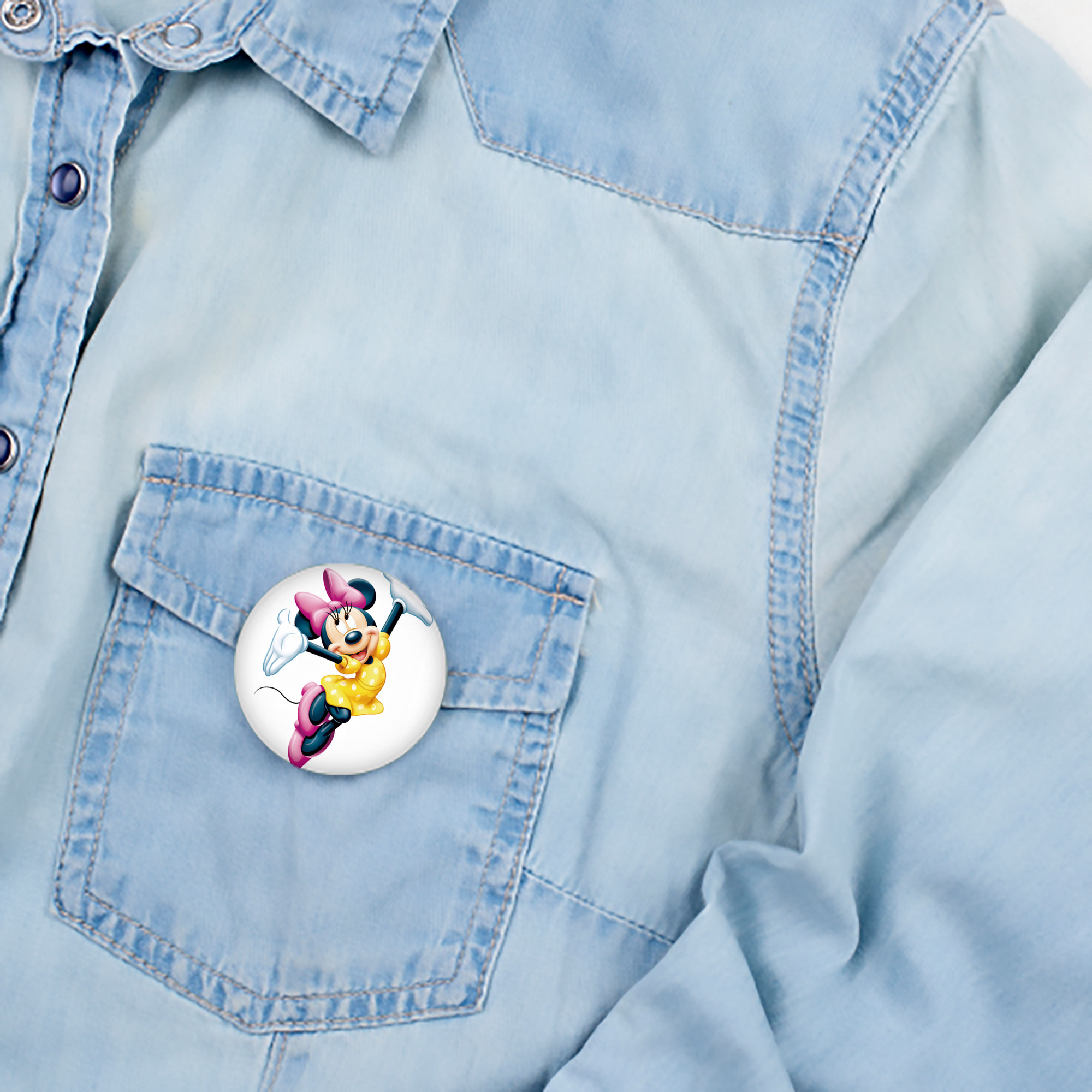 ミッキーマウス Mickey Mouse 6cm 缶バッジ 複数セット