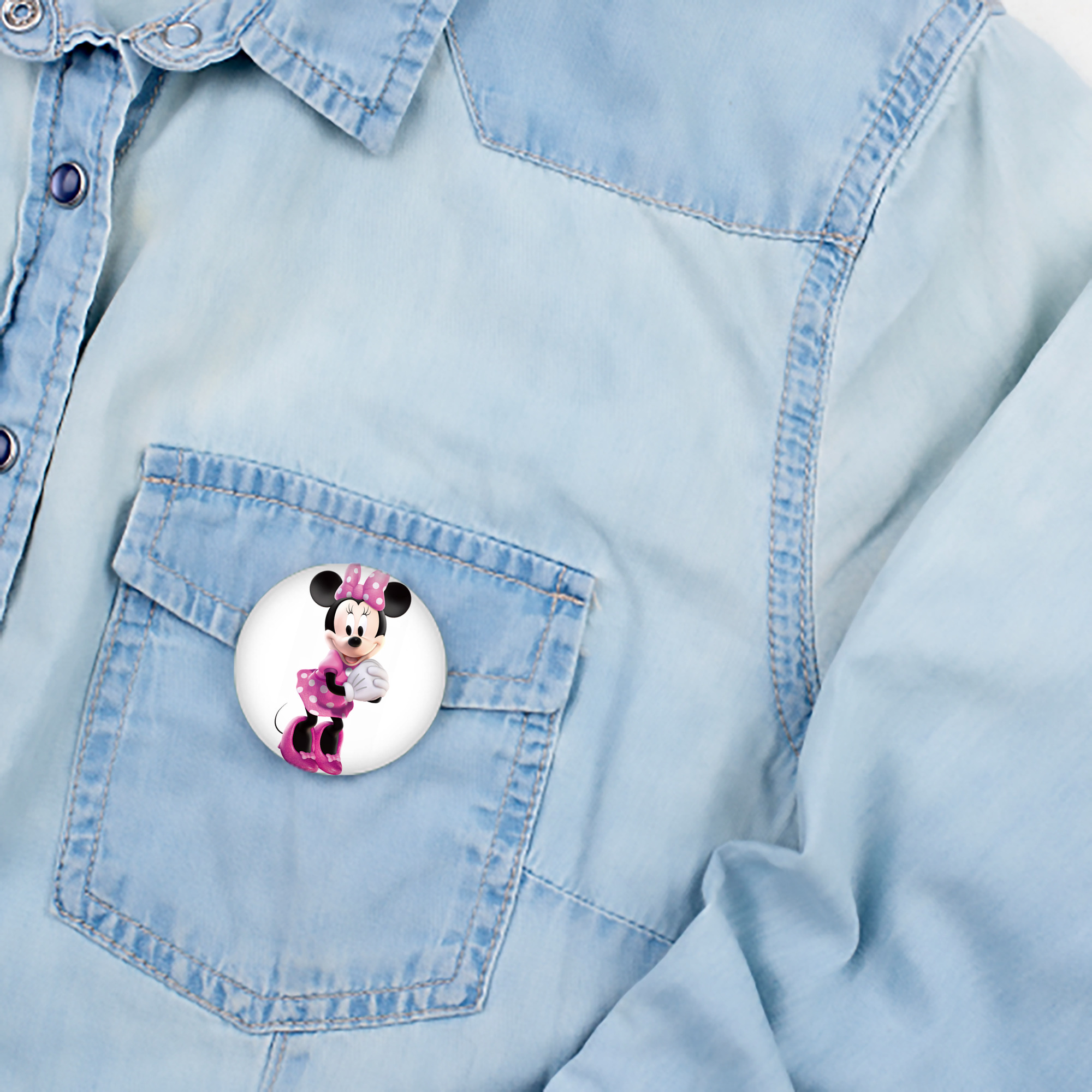ミッキーマウス Mickey Mouse 6cm 缶バッジ 複数セット