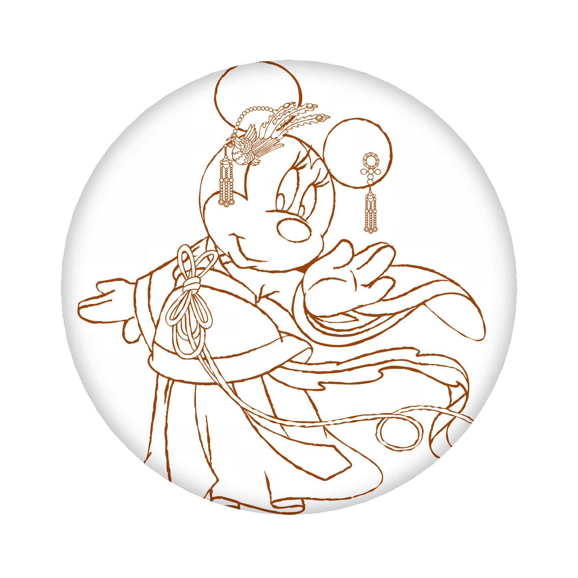 （画像用） ミッキーマウス Mickey Mouse 6cm 缶バッジ 複数セット