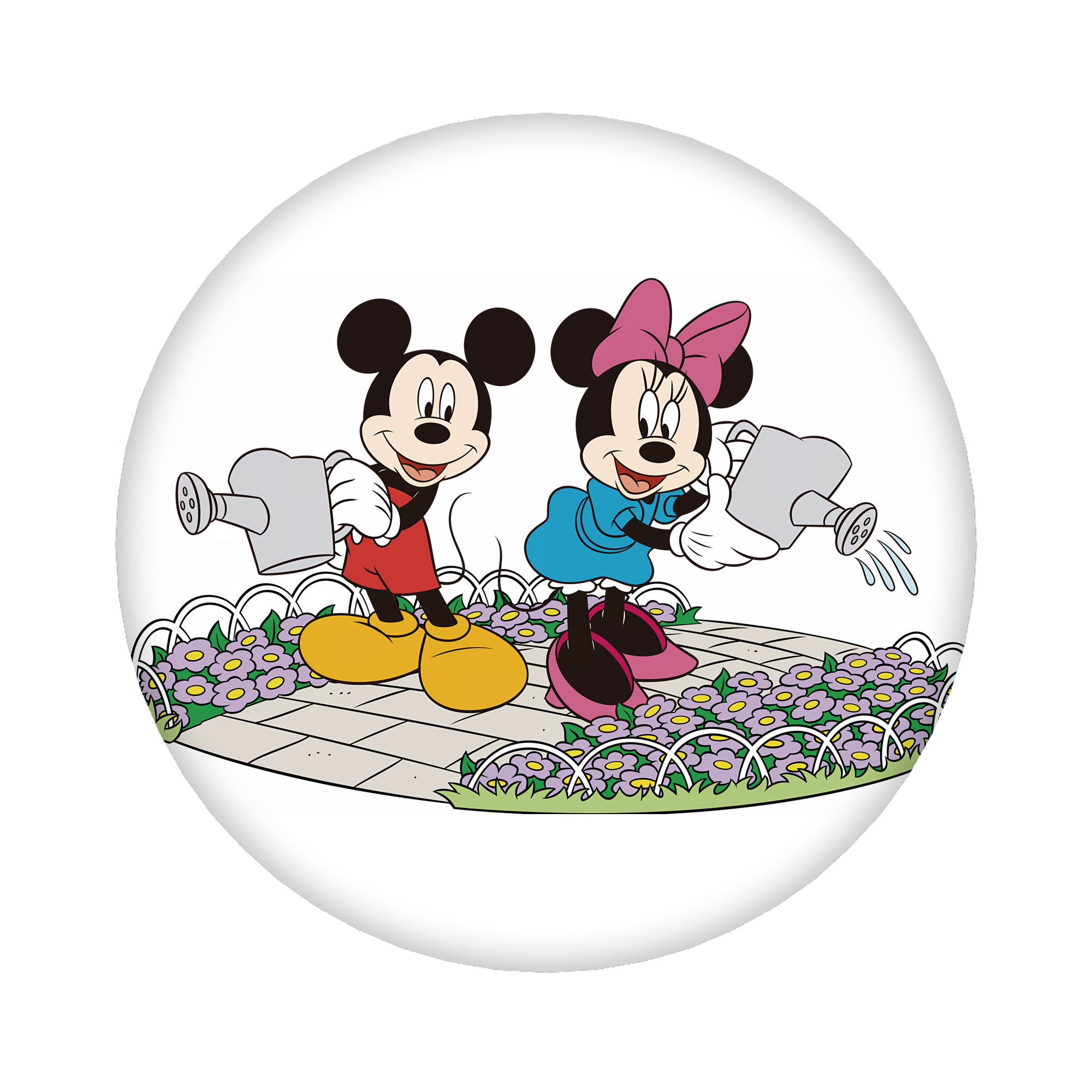 （画像用） ミッキーマウス Mickey Mouse 6cm 缶バッジ 複数セット