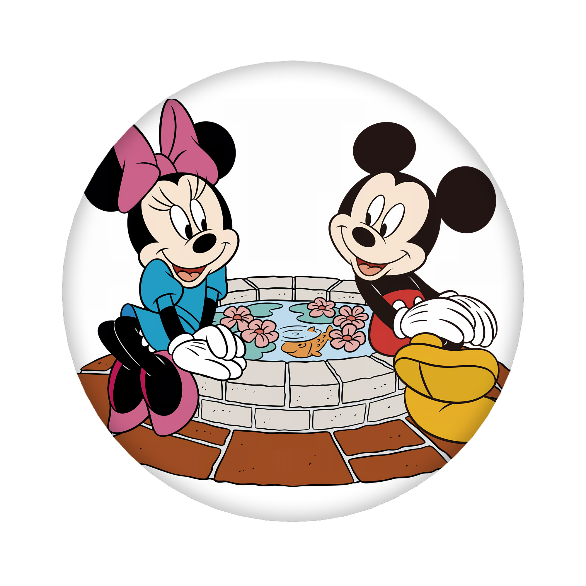 （画像用） ミッキーマウス Mickey Mouse 6cm 缶バッジ 複数セット