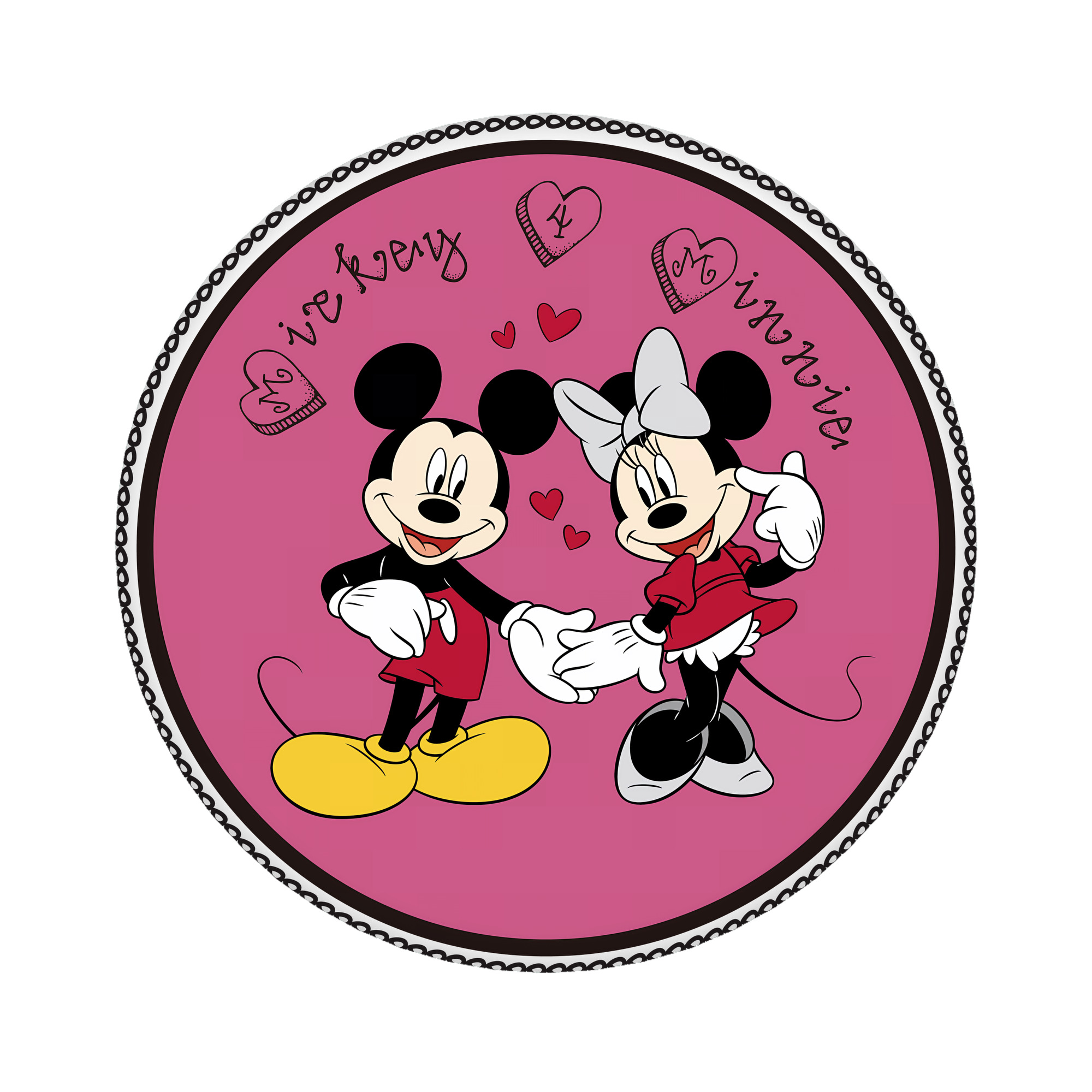 （画像用） ミッキーマウス Mickey Mouse 6cm 缶バッジ 複数セット