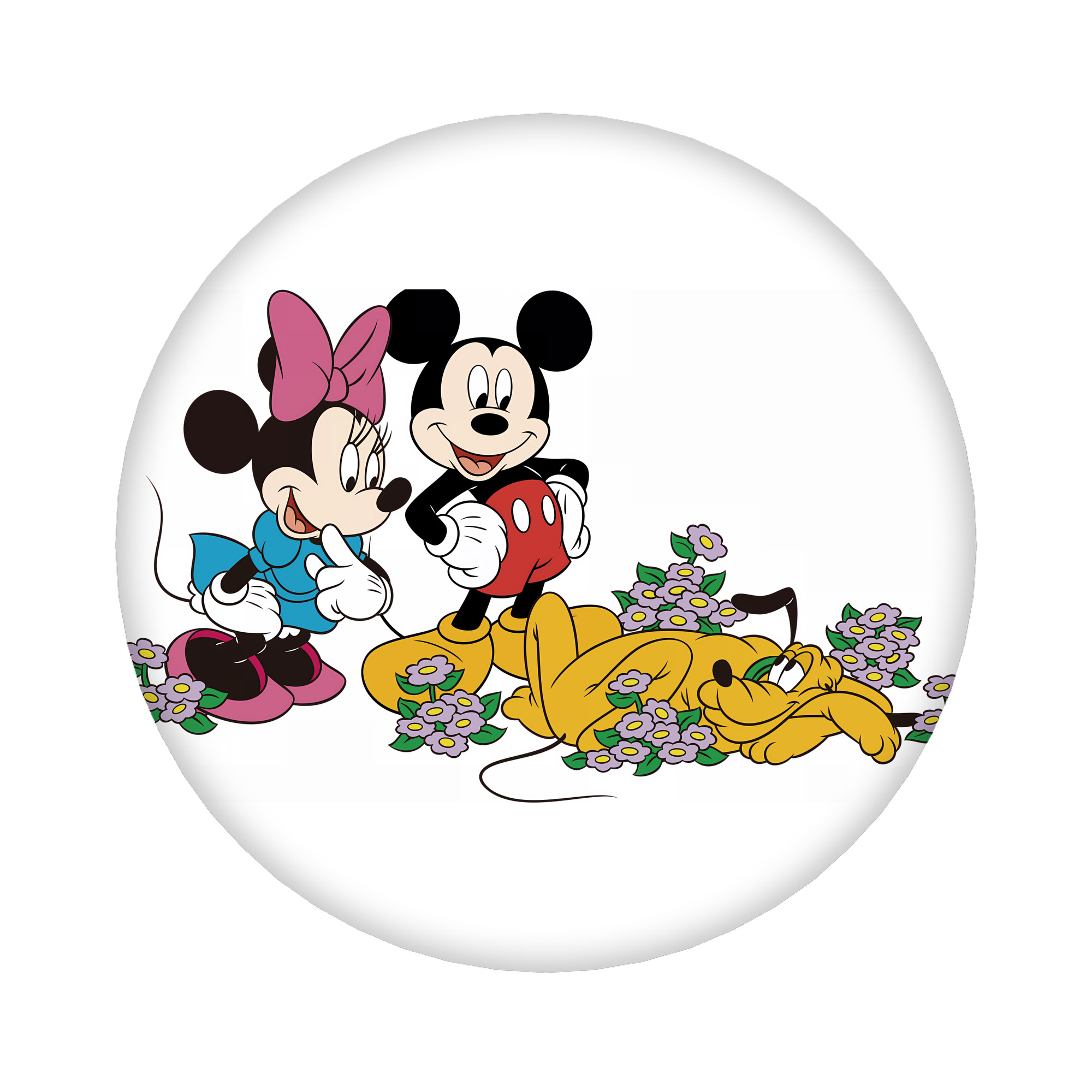 （画像用） ミッキーマウス Mickey Mouse 6cm 缶バッジ 複数セット