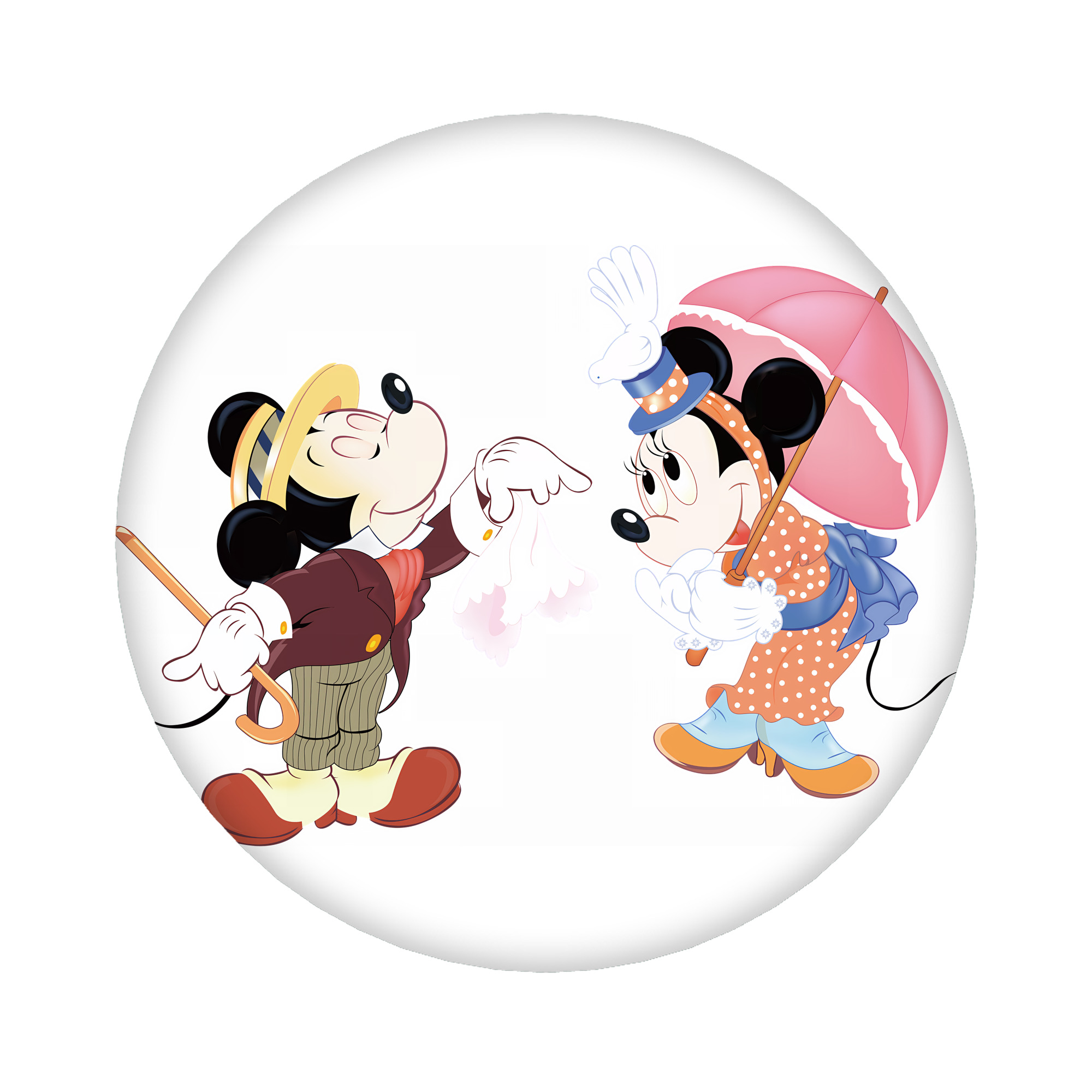 （画像用） ミッキーマウス Mickey Mouse 6cm 缶バッジ 複数セット