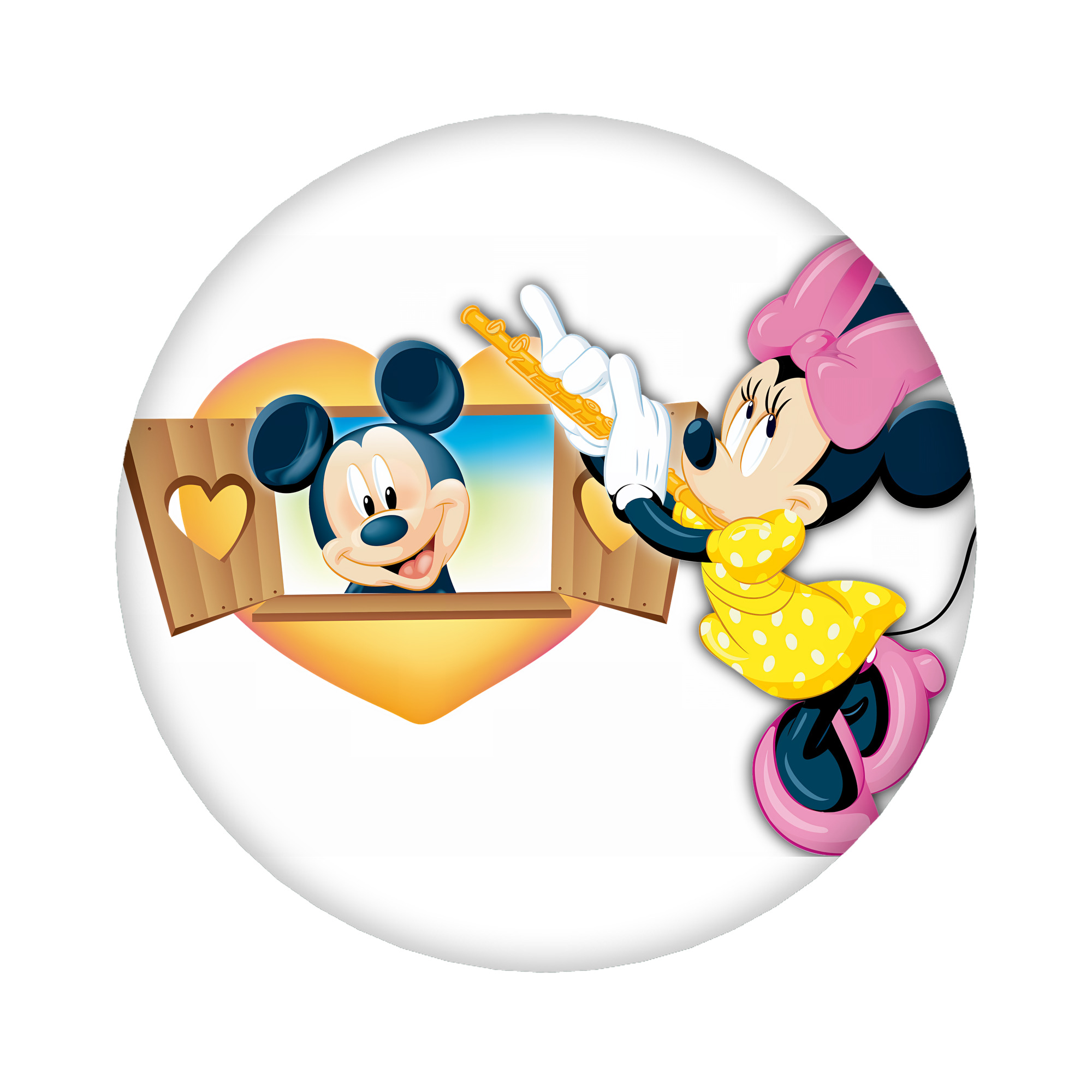 （画像用） ミッキーマウス Mickey Mouse 6cm 缶バッジ 複数セット
