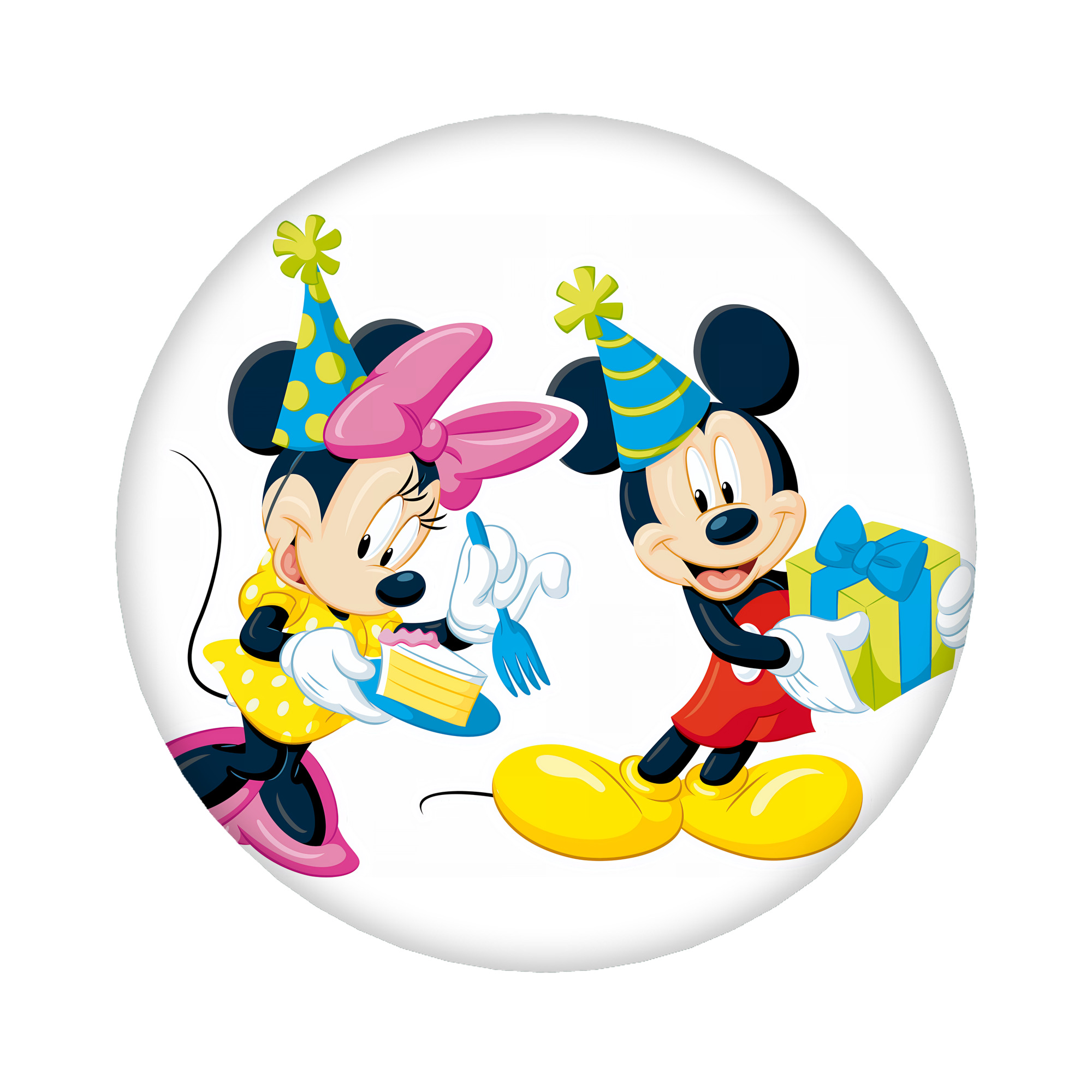 （画像用） ミッキーマウス Mickey Mouse 6cm 缶バッジ 複数セット