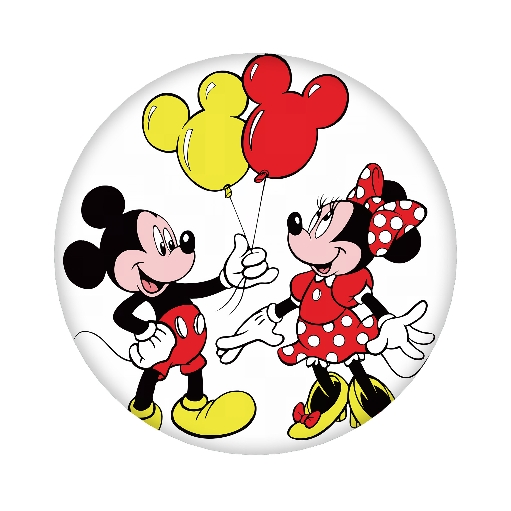 （画像用） ミッキーマウス Mickey Mouse 6cm 缶バッジ 複数セット