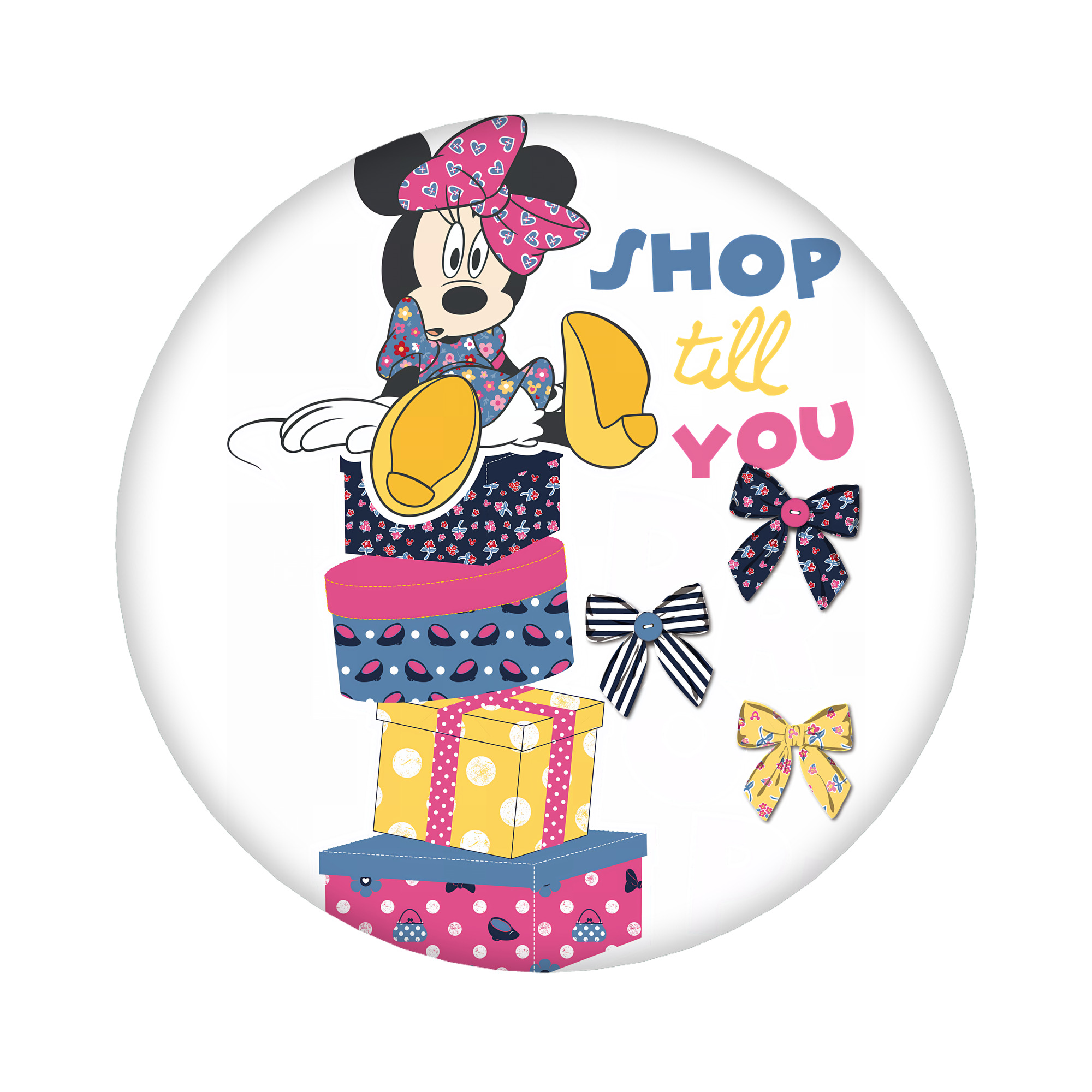 （画像用） ミッキーマウス Mickey Mouse 6cm 缶バッジ 複数セット